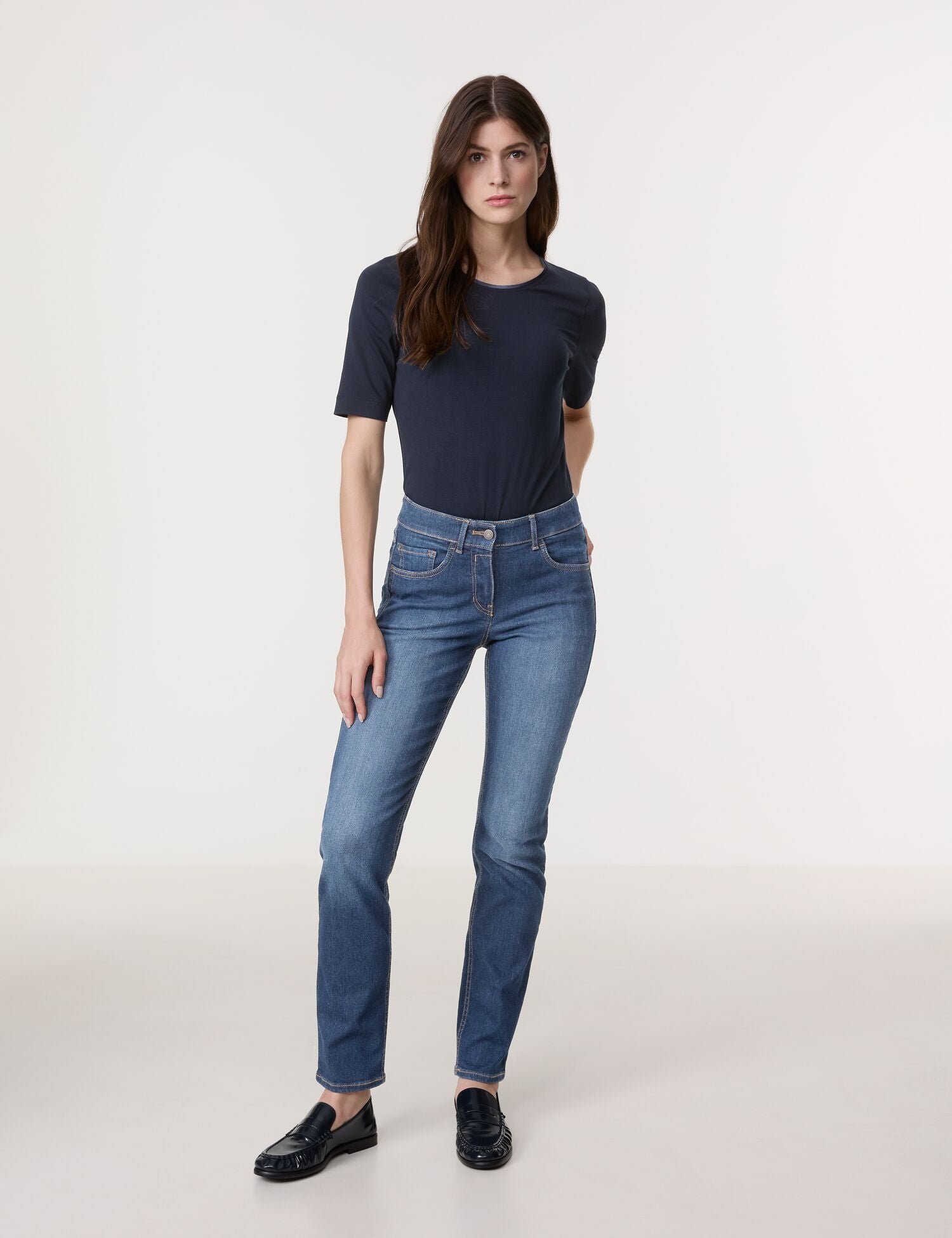 Gerry Weber - Soline Best4Me Slim Fit Nougat Blue Denim (Spring)