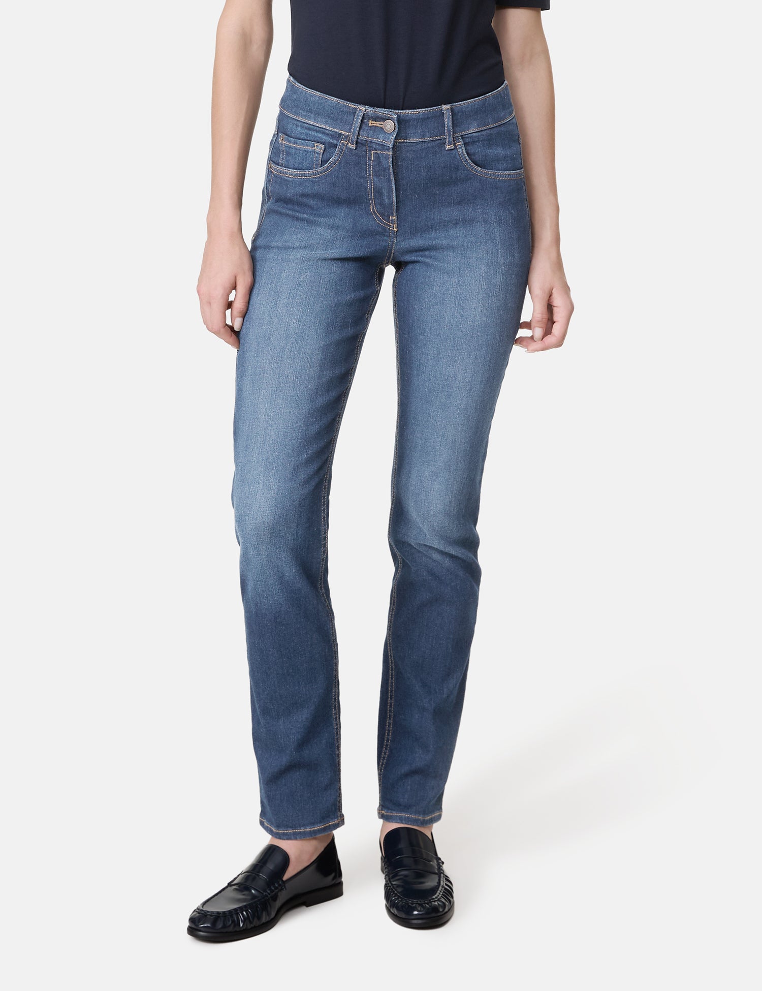 Gerry Weber - Soline Best4Me Slim Fit Nougat Blue Denim (Spring)