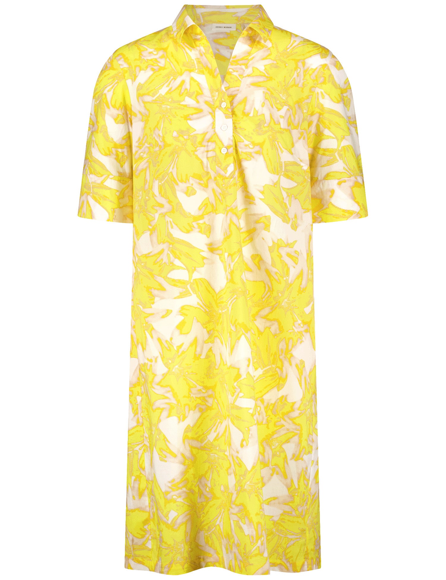 Gerry Weber - Yellow print cotton shirt dress