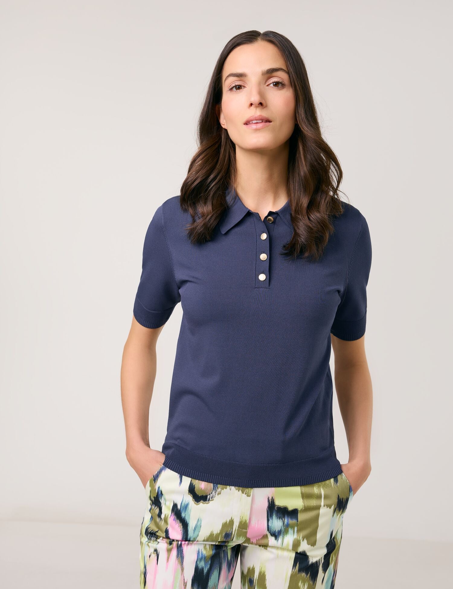 Gerry Weber - Indigo Blue Knit Polo
