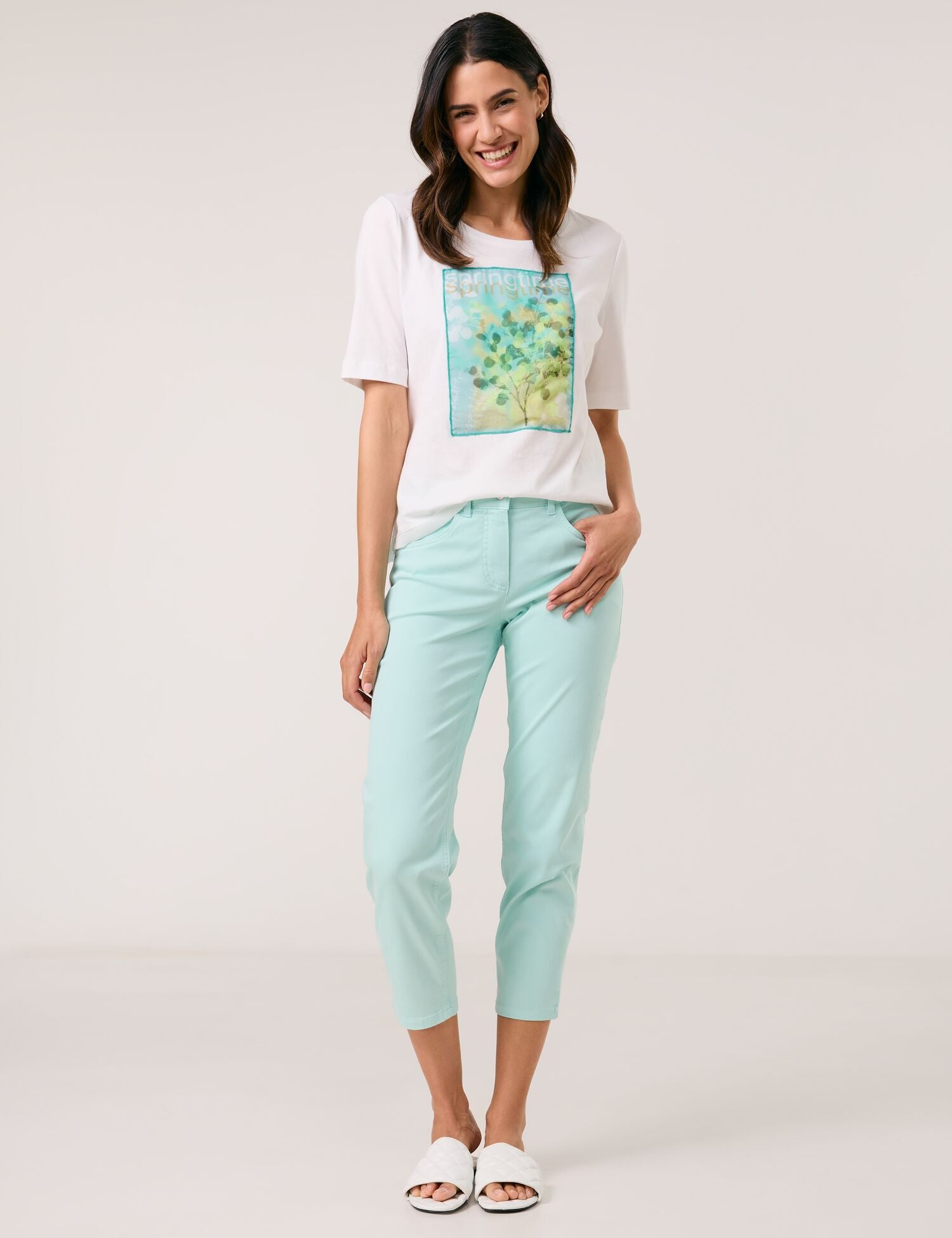 Gerry Weber - Soline Best4Me Cropped Seafoam Denim Jeans