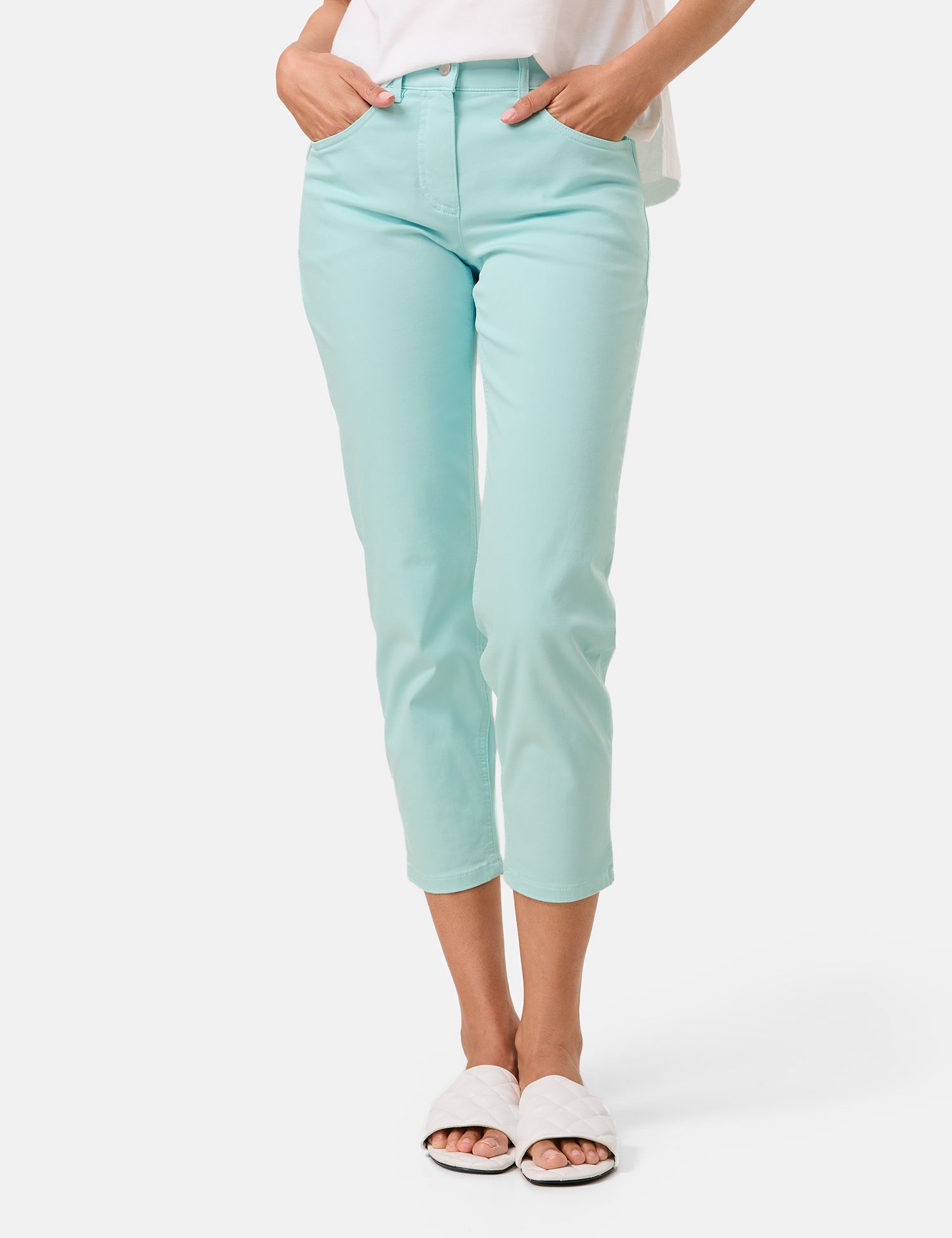 Gerry Weber - Soline Best4Me Cropped Seafoam Denim Jeans