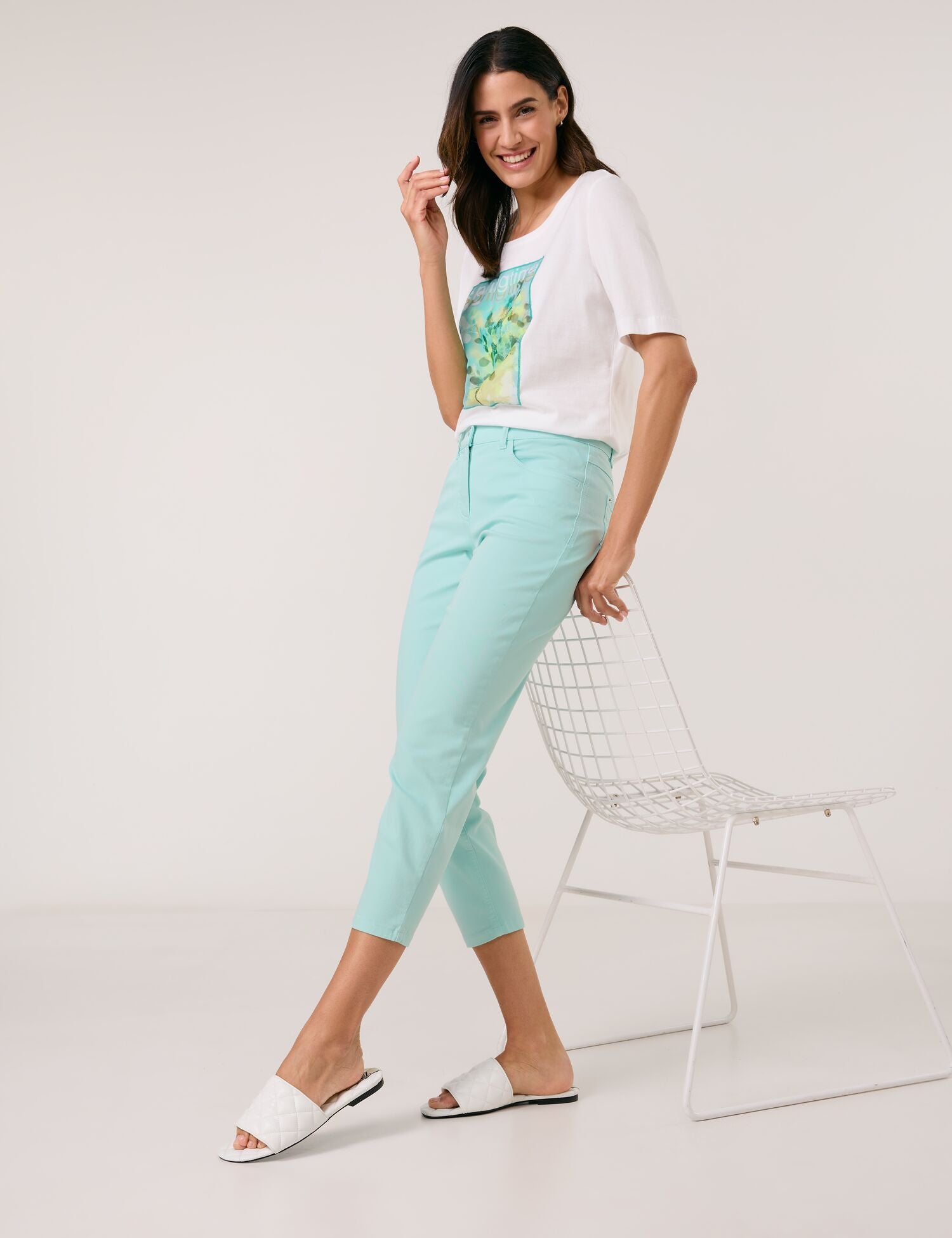 Gerry Weber - Soline Best4Me Cropped Seafoam Denim Jeans