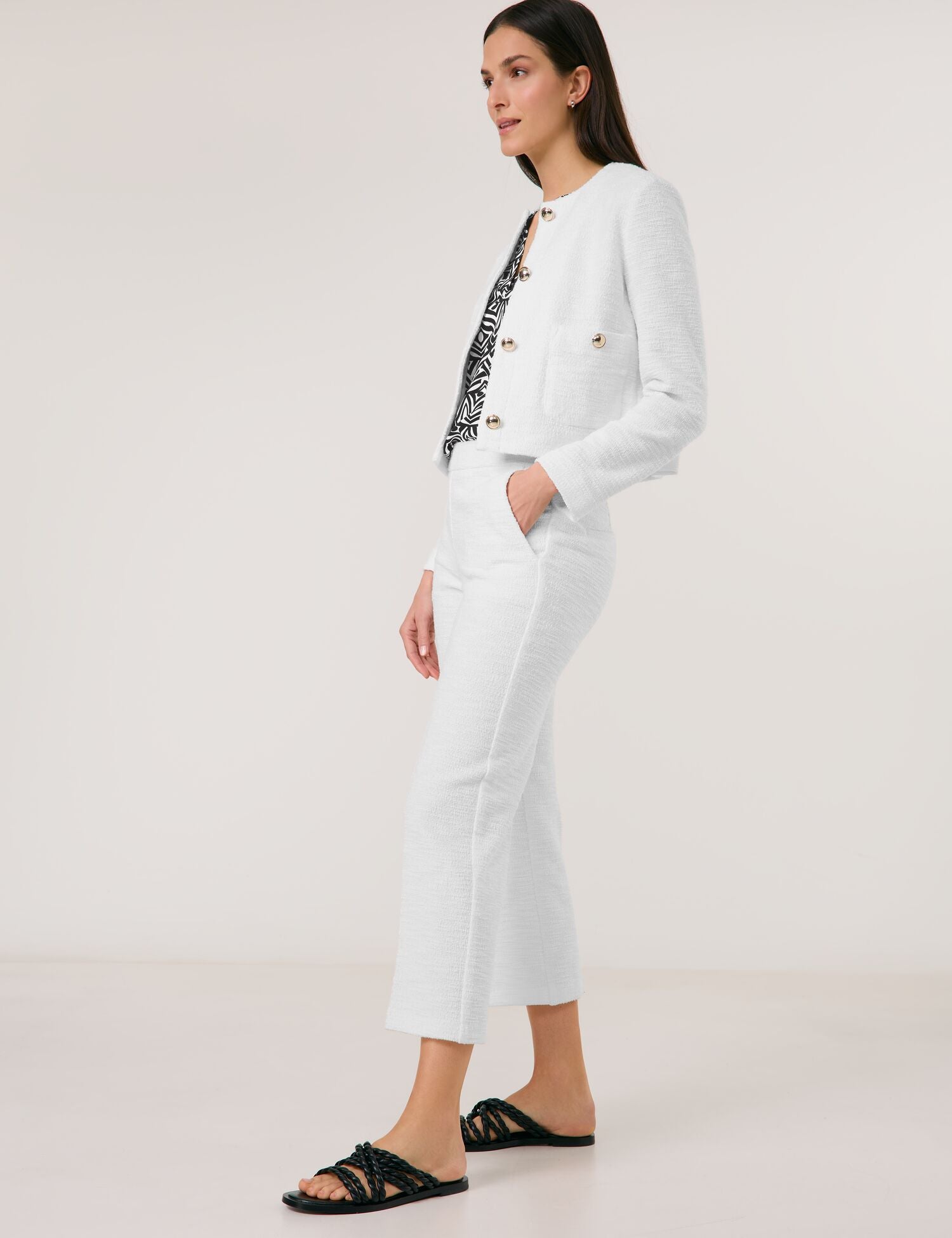 Gerry Weber  - Cream Textured Pants (spring)