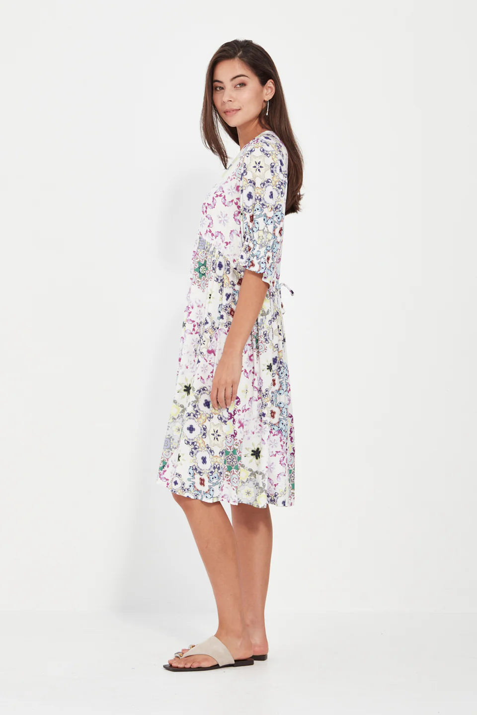 Verge - Illusion Dress White