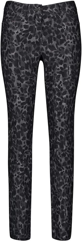 Gerry Weber - Best4Me Edition Cropped Grey/Black Leopard Print Jeans