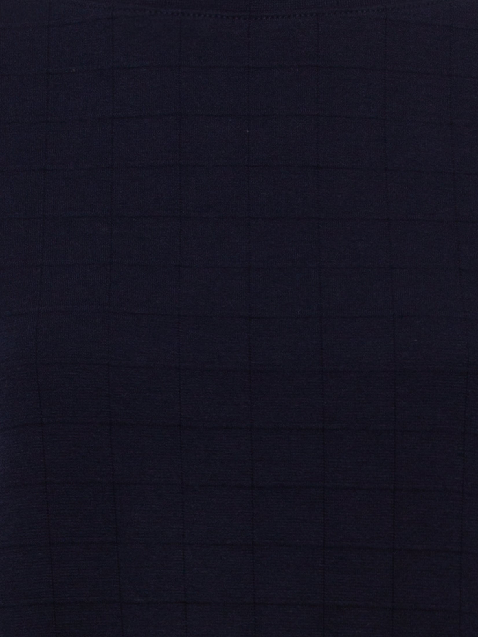 Olsen - Cotton Boat Neck Top in Navy