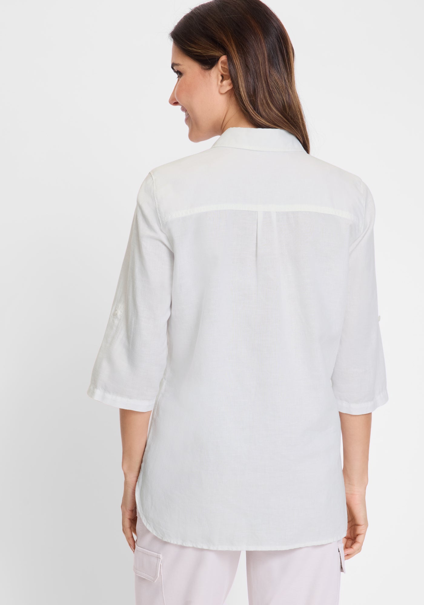 Olsen - Short Sleeve Blouse- White