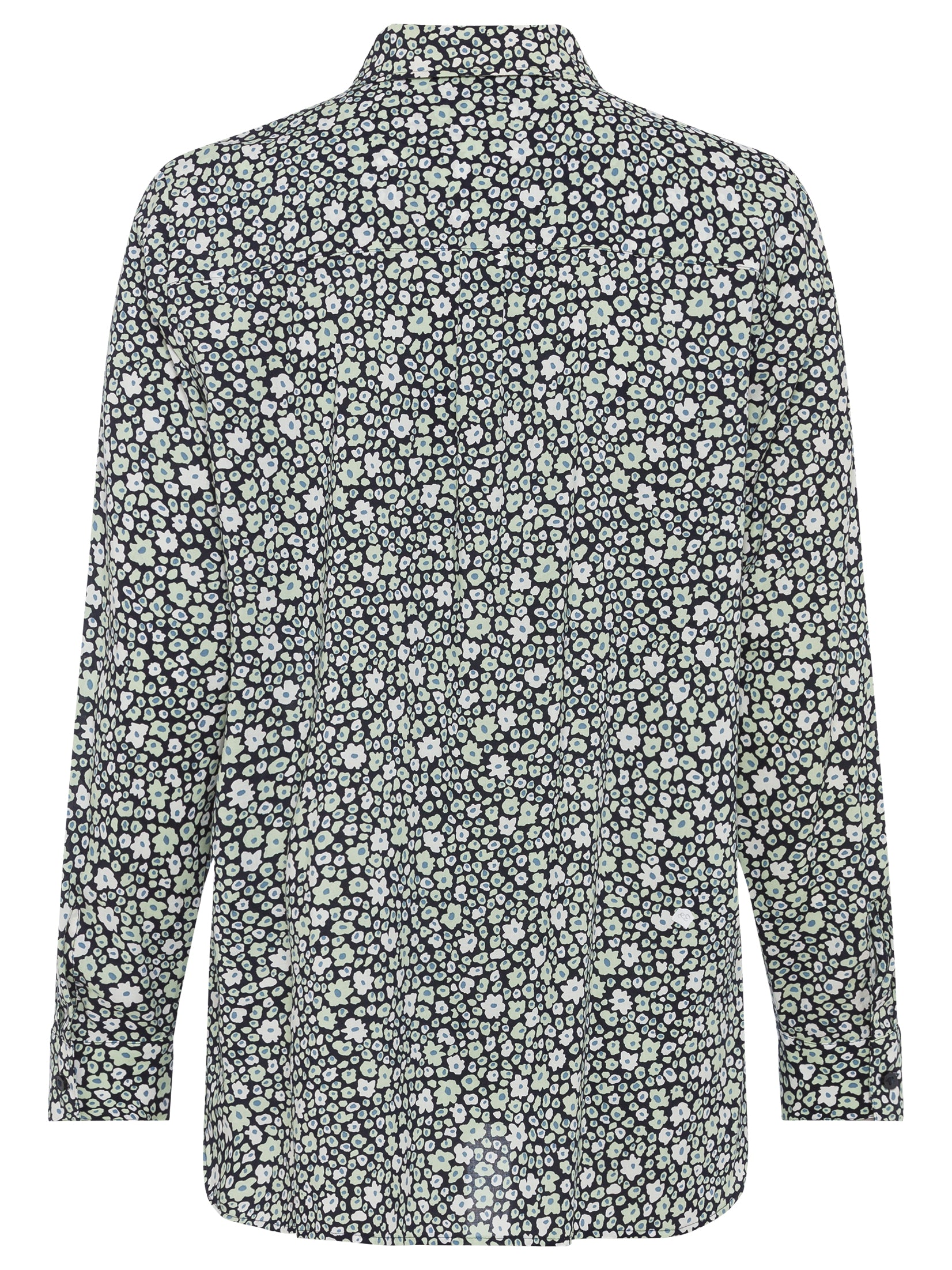 Olsen Green flower blouse