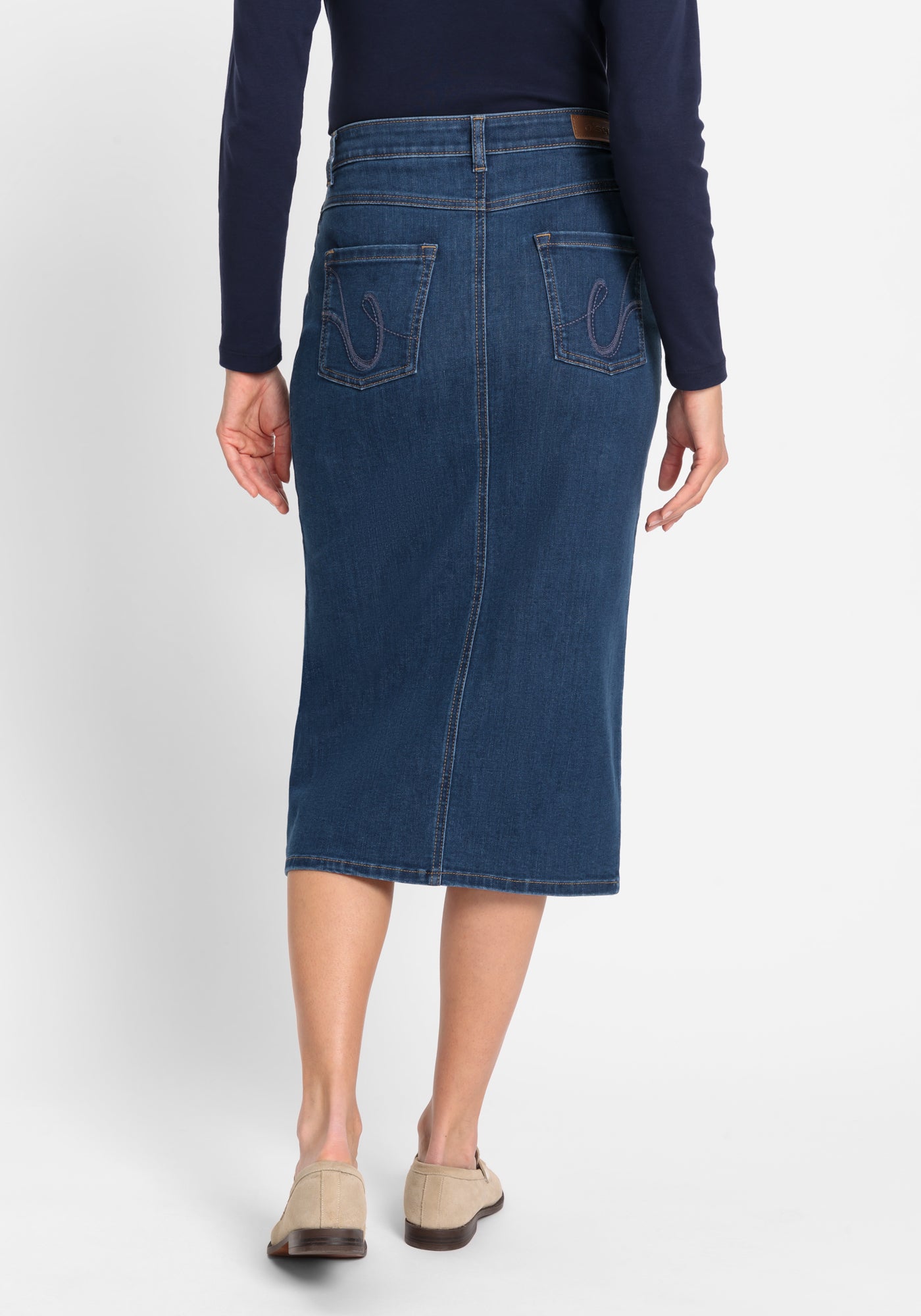 Olsen Denim Midi Skirt