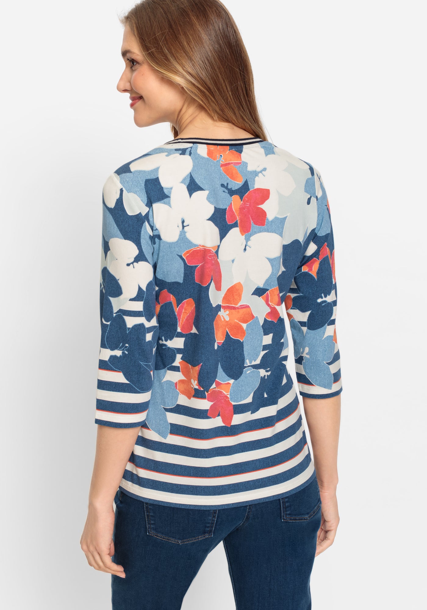 Olsen Print Floral Top