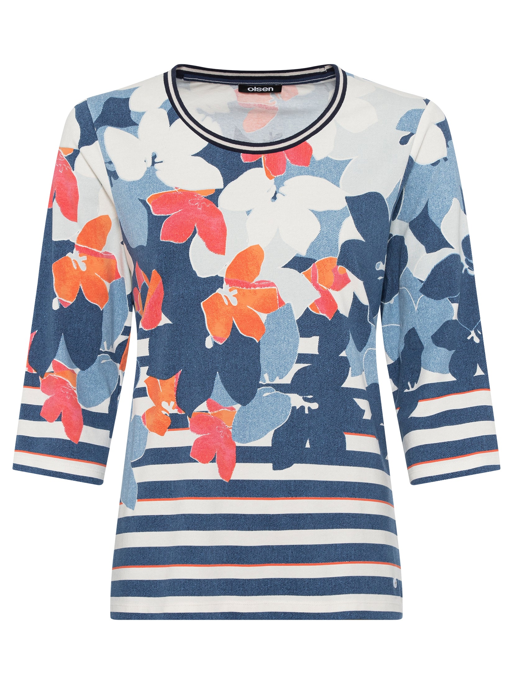 Olsen Print Floral Top