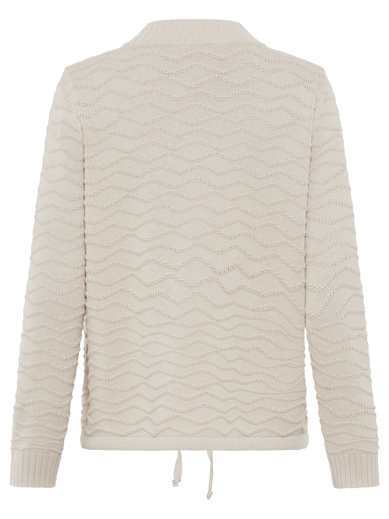 Olsen - Beige Zip Cardi