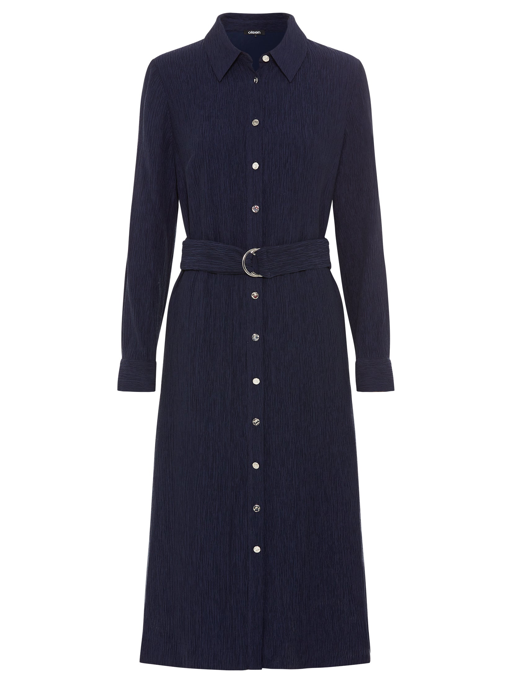 Olsen - Navy Long Sleeve Dress