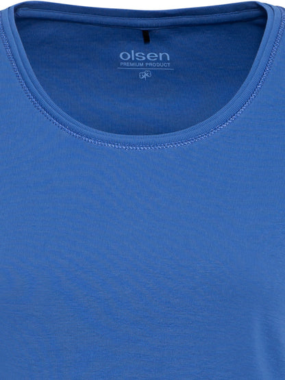 Olsen  - Blue Long Sleeve Round Neck Tee