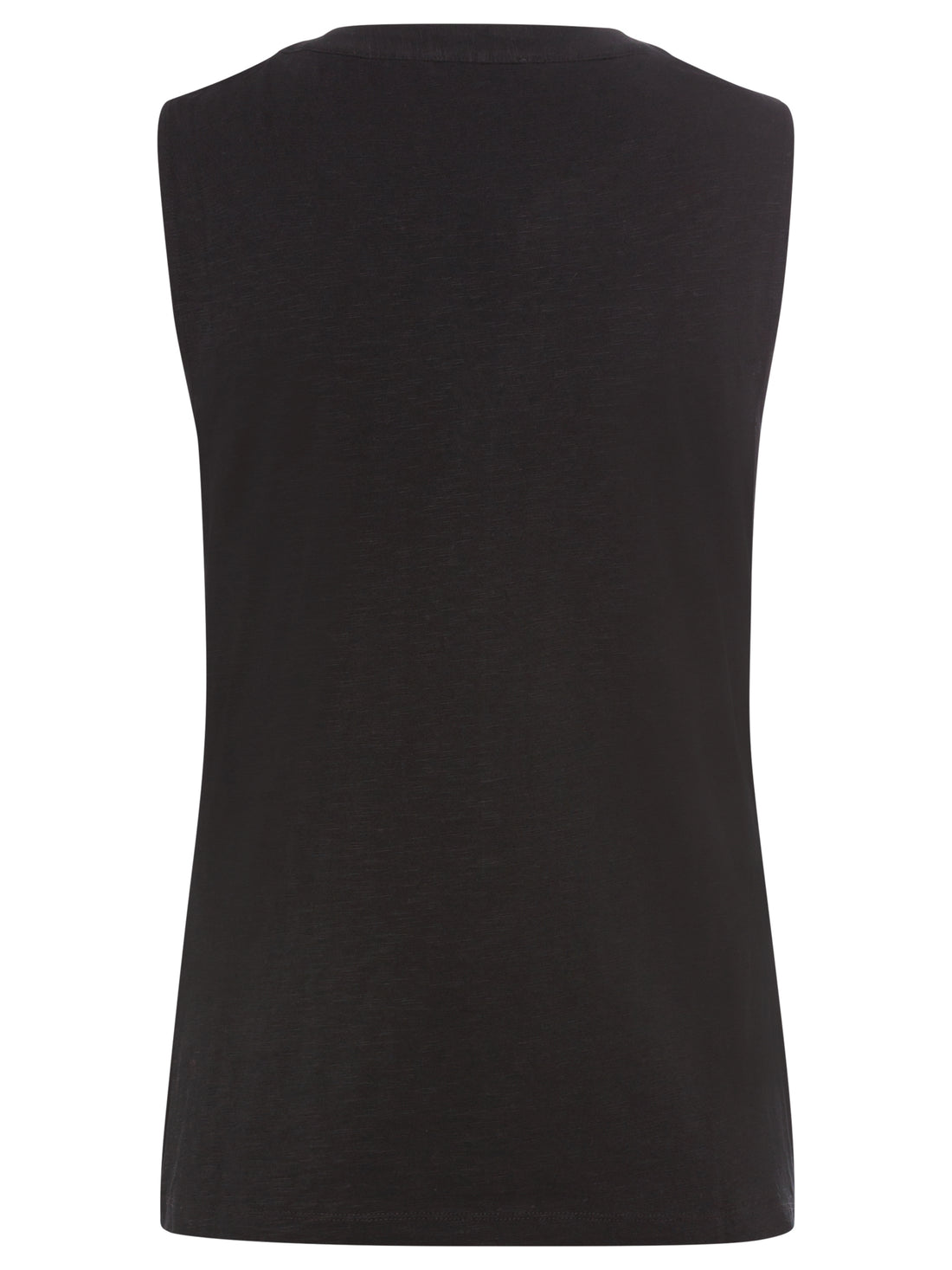 Olsen - Black Sleeveless Top with Trim