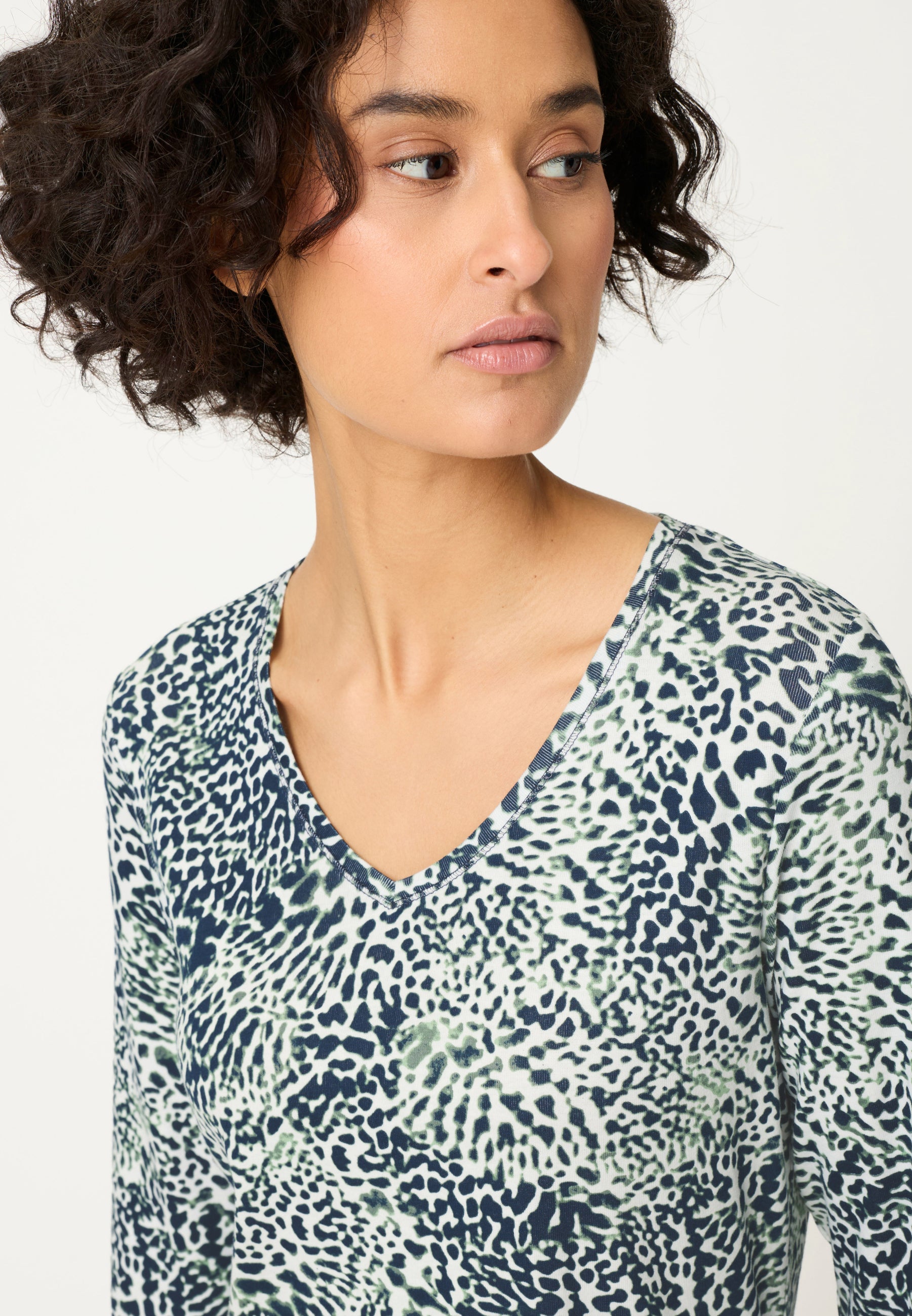 Olsen 3/4 Animal Print T-shirt