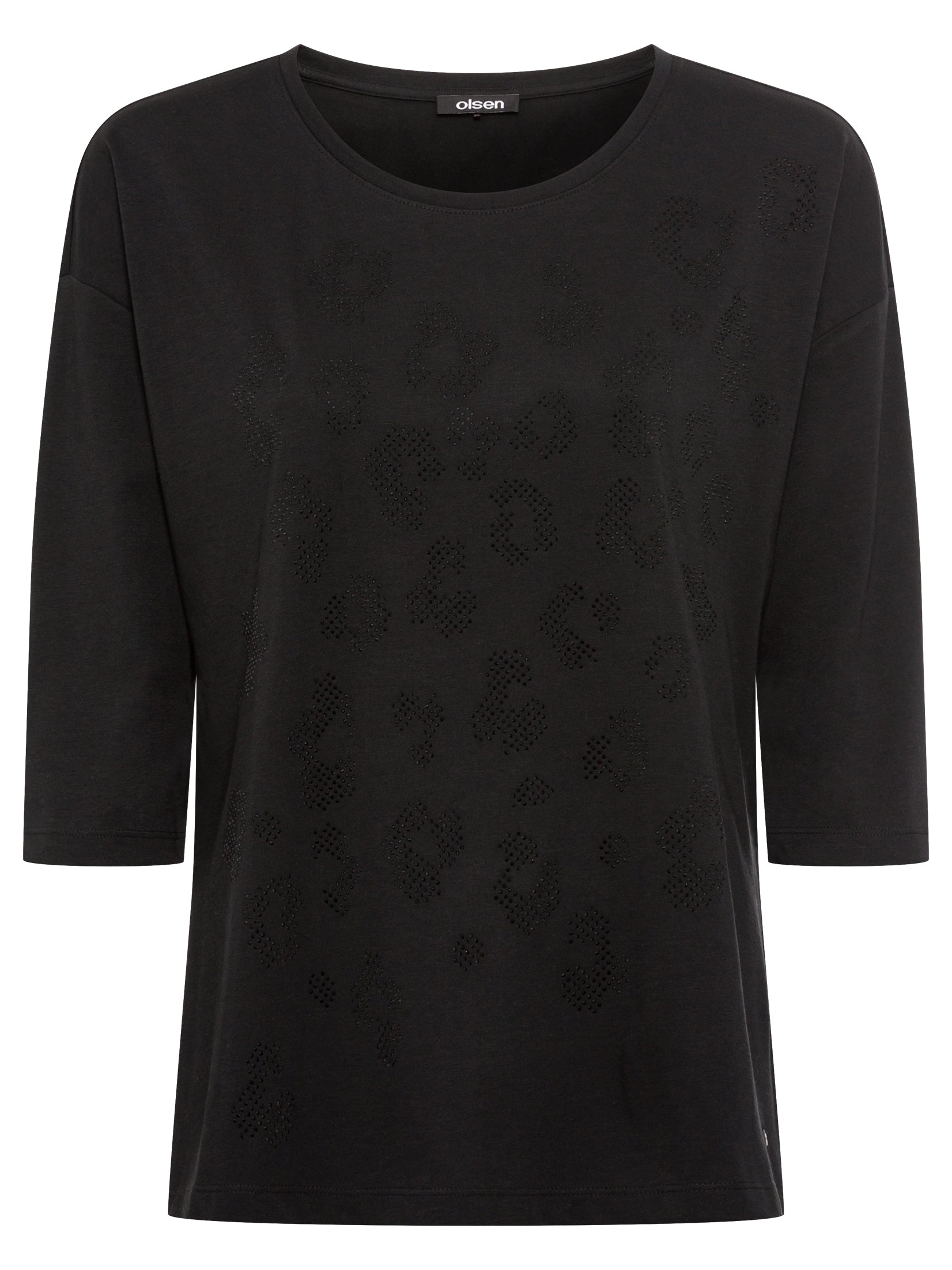 Olsen Black Sparkle Top