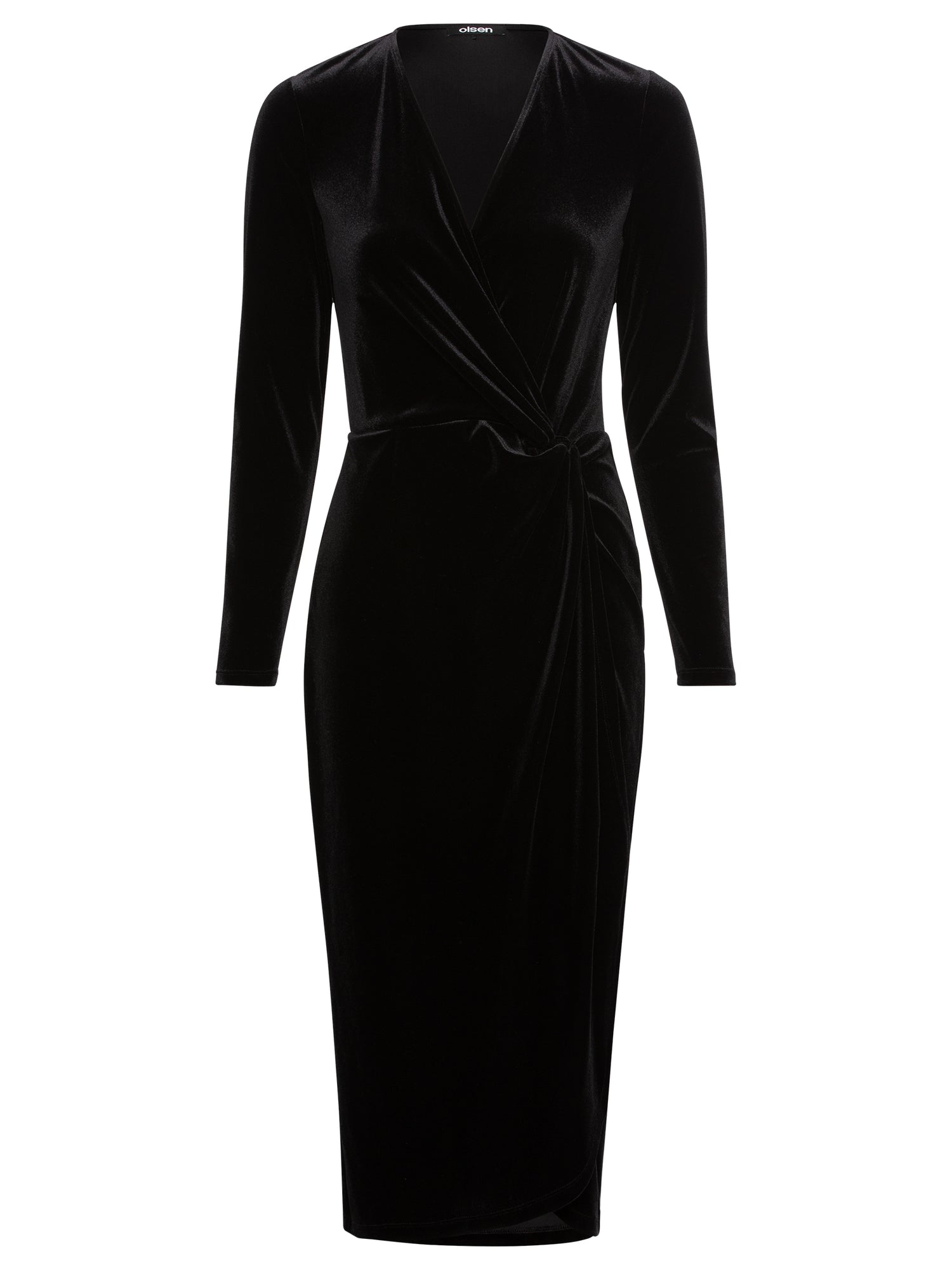 Olsen Black Velvet Dress
