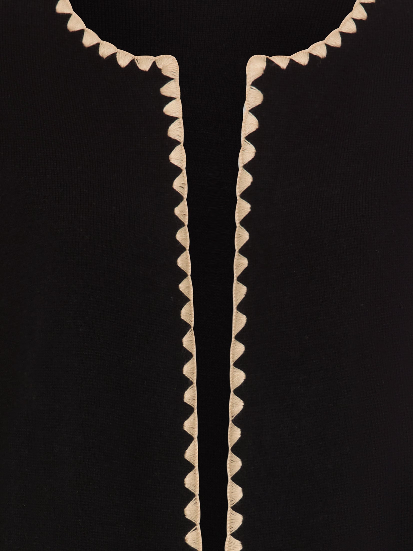 Olsen- Black and Camel Knit Long Cardi