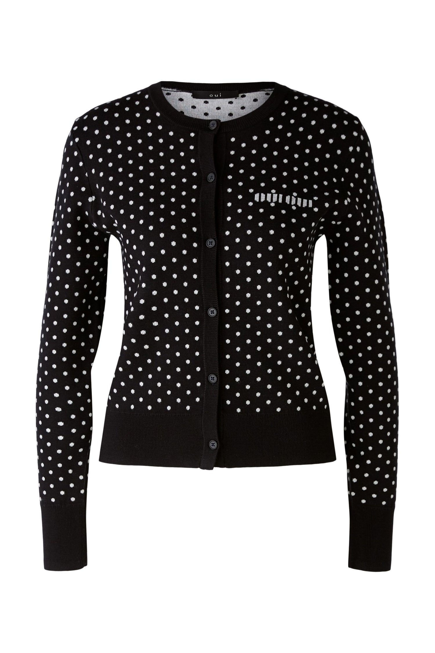 Oui - Polka Dot Cardigan