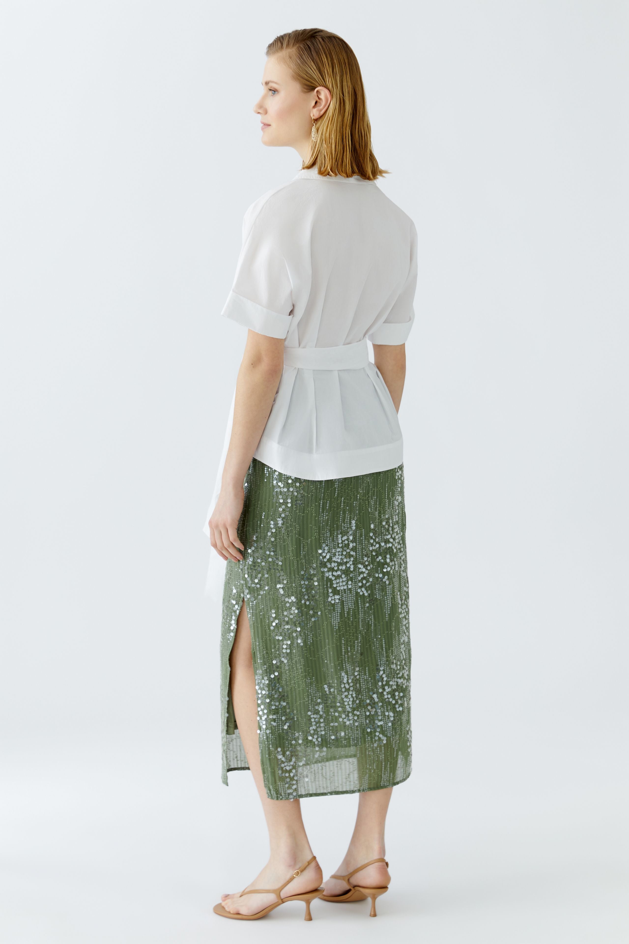 Oui- White Luxe Blouse