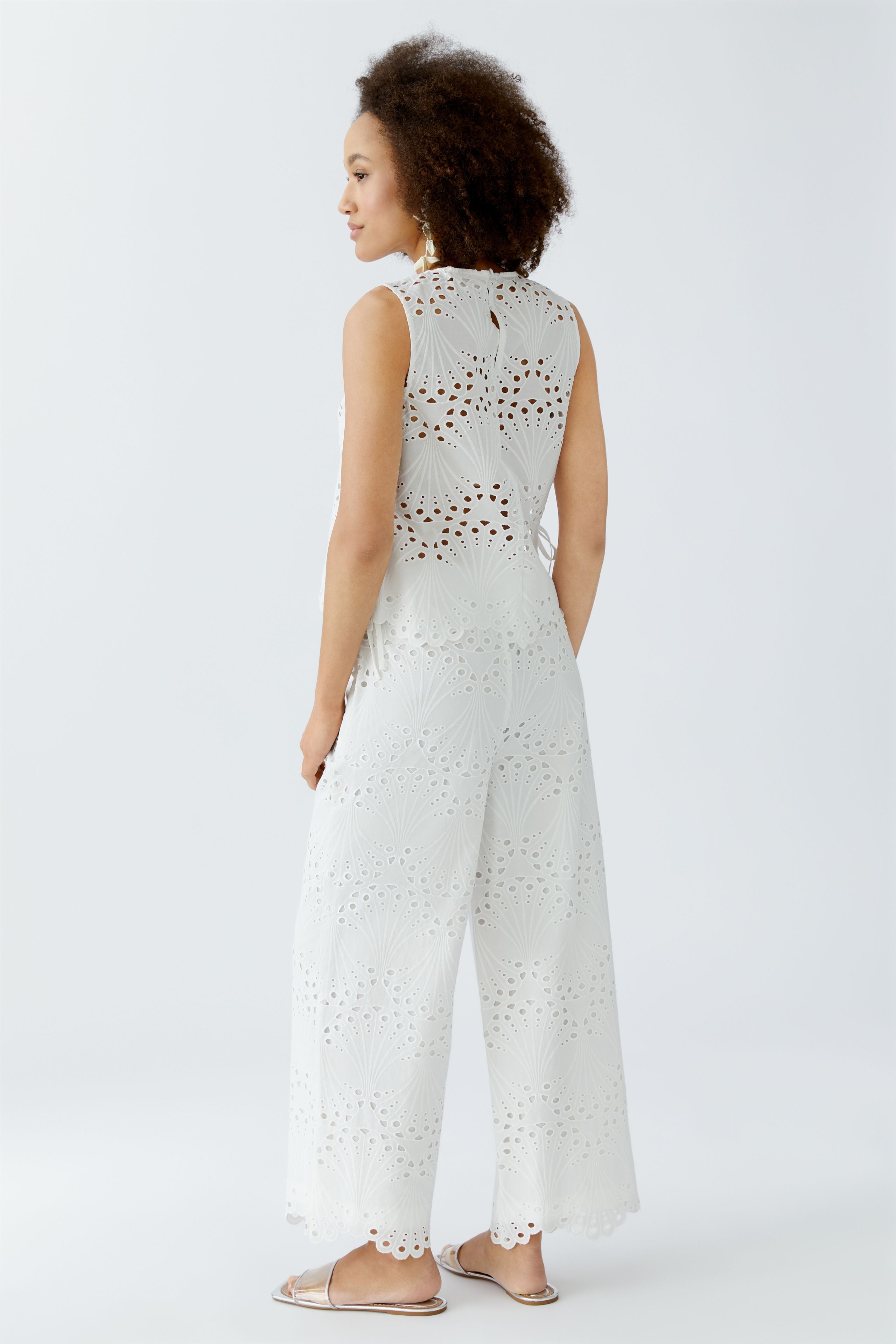 Oui- Cotton lace pull on pant