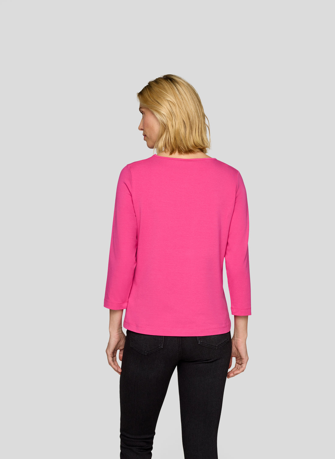 RABE - Pink Cotton 3/4 Sleeve Tee