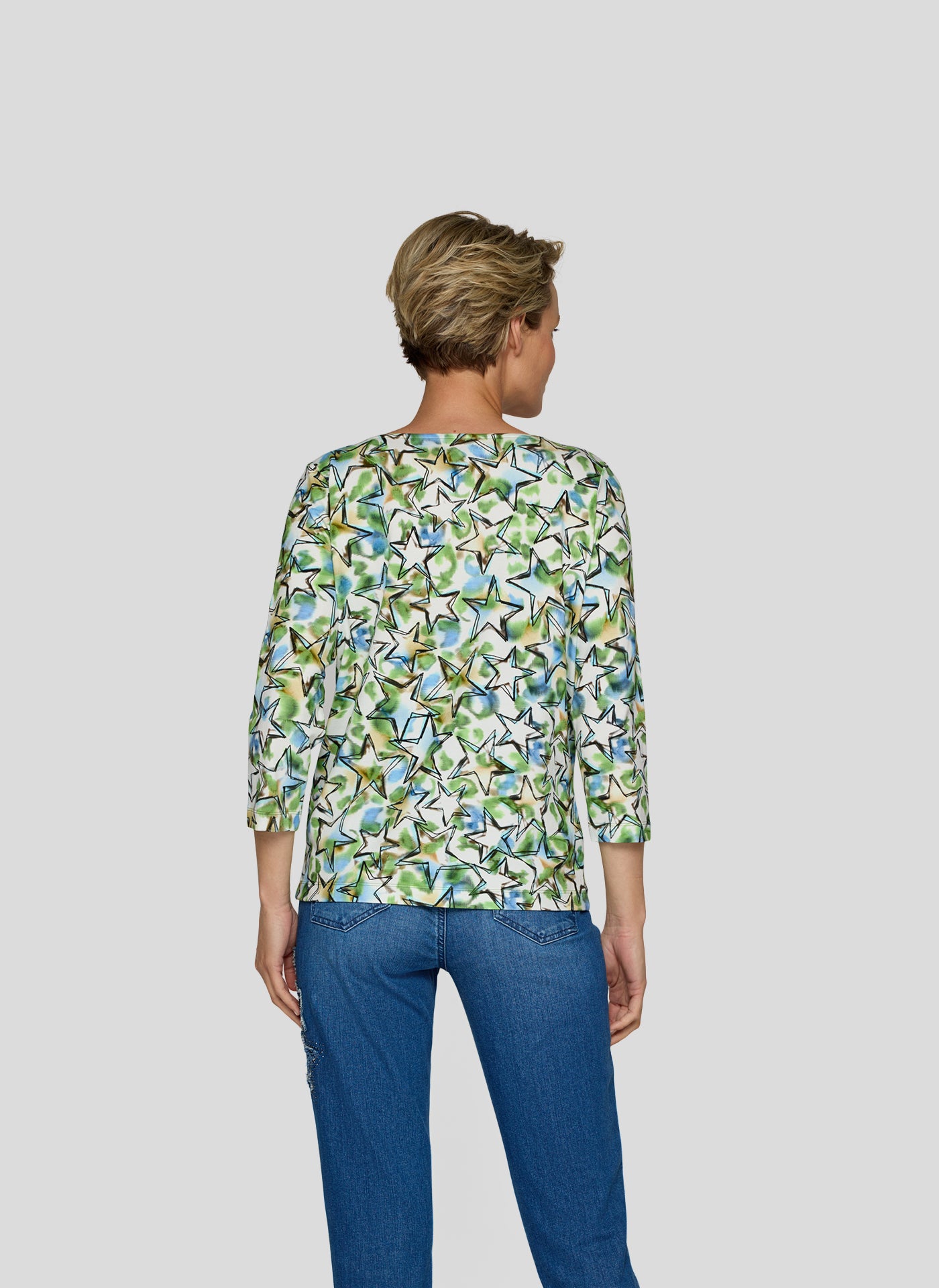 RABE - Star Printed 3/4 Sleeve Tee