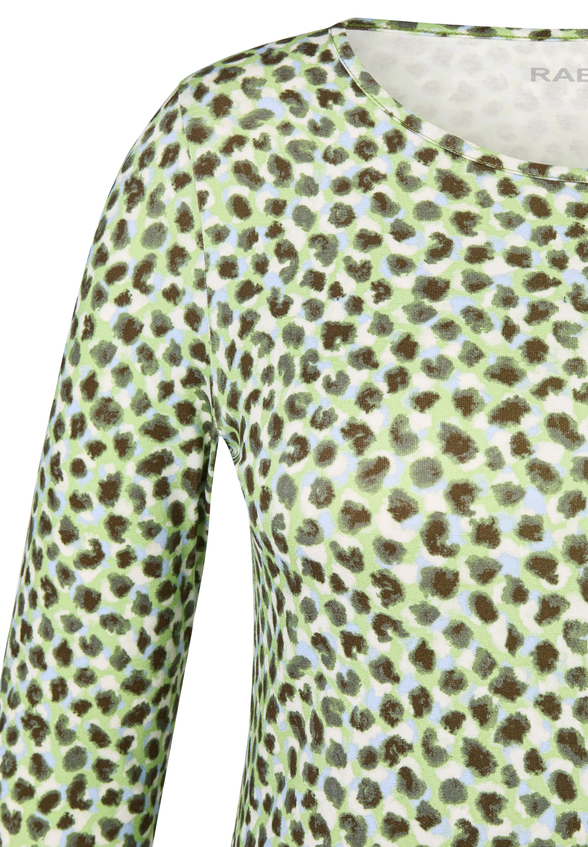 RABE - Green Wild Printed 3/4 Sleeve Tee