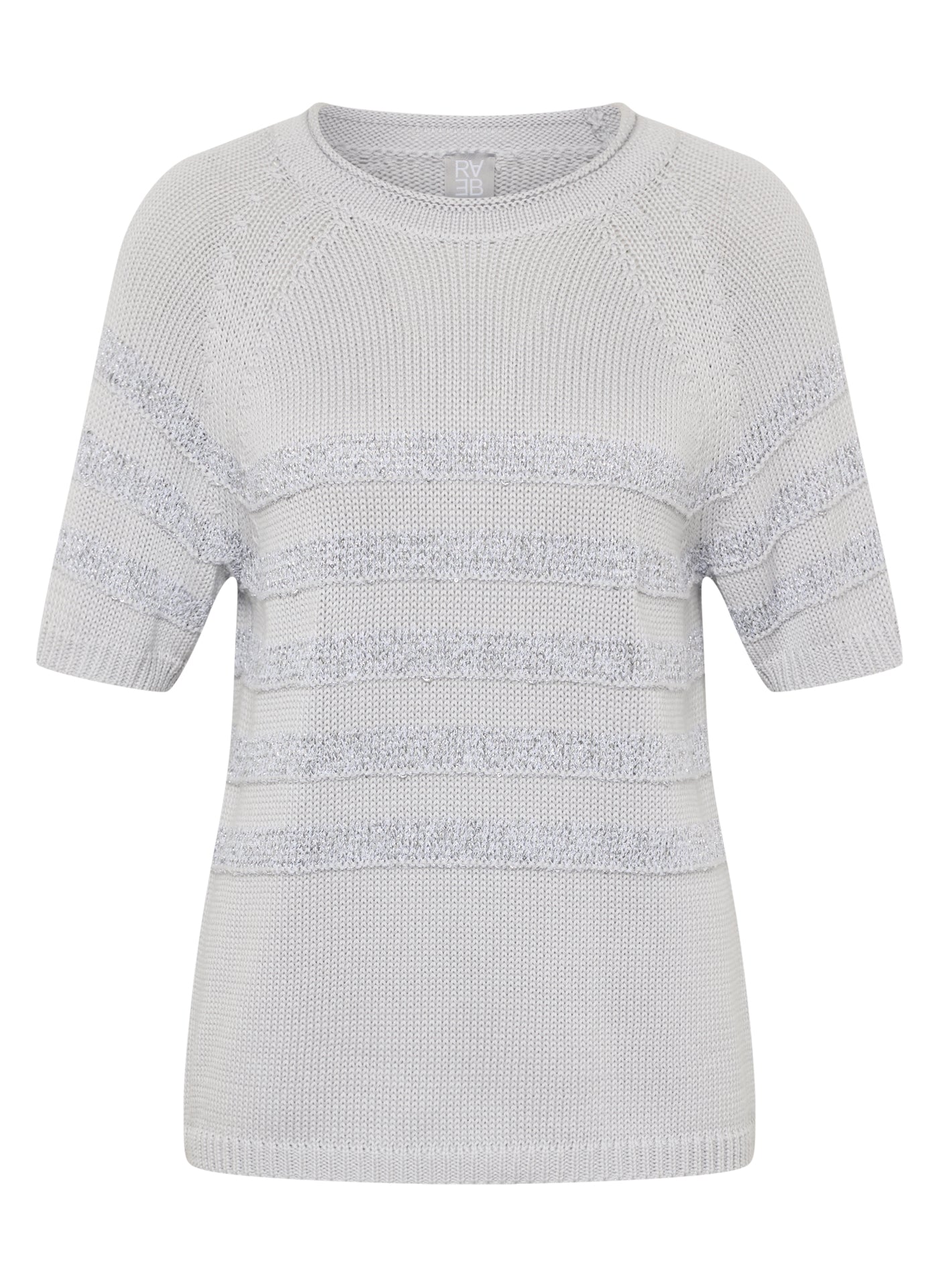 Rabe- Silver Knit Top