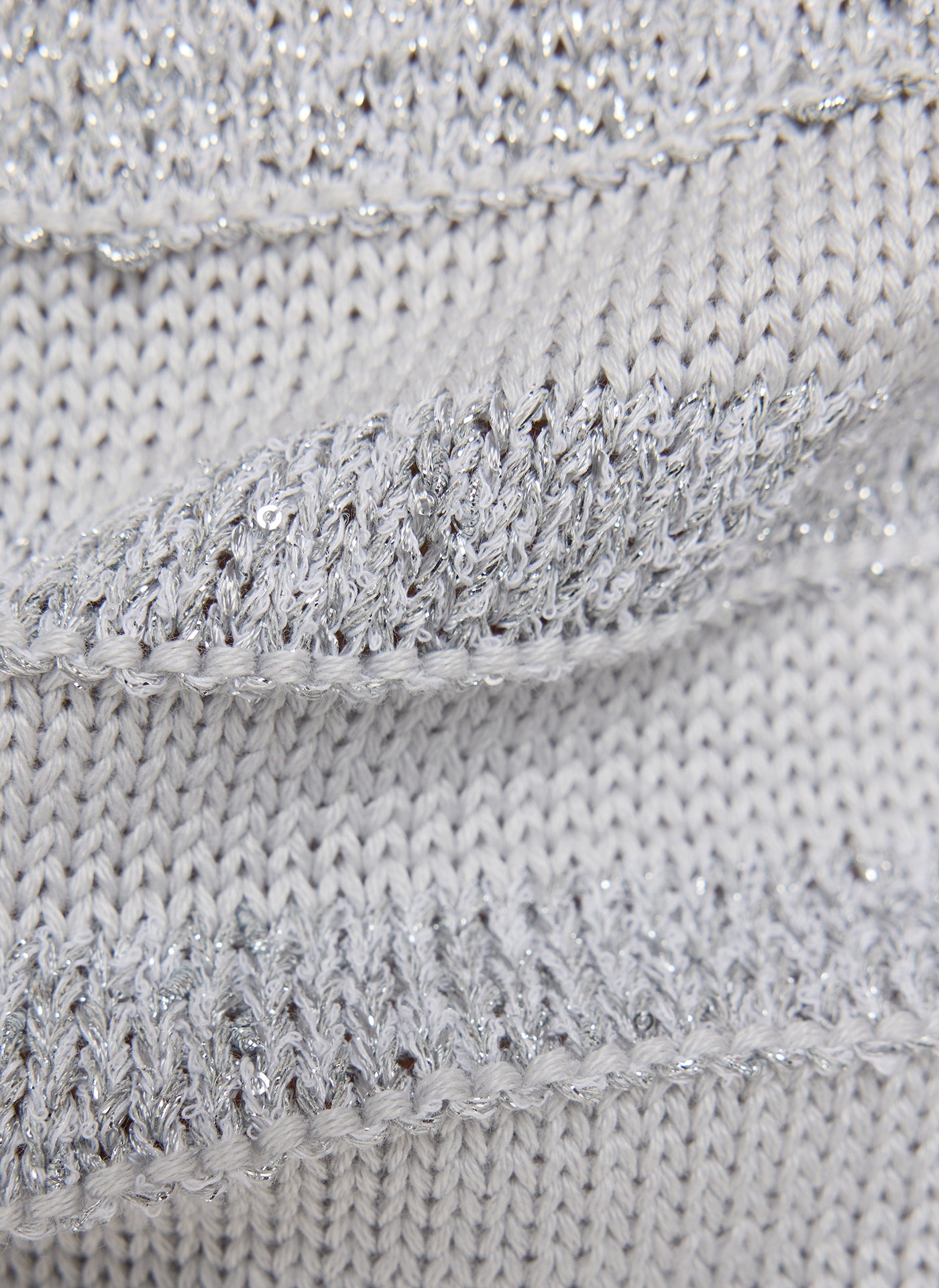 Rabe- Silver Knit Top