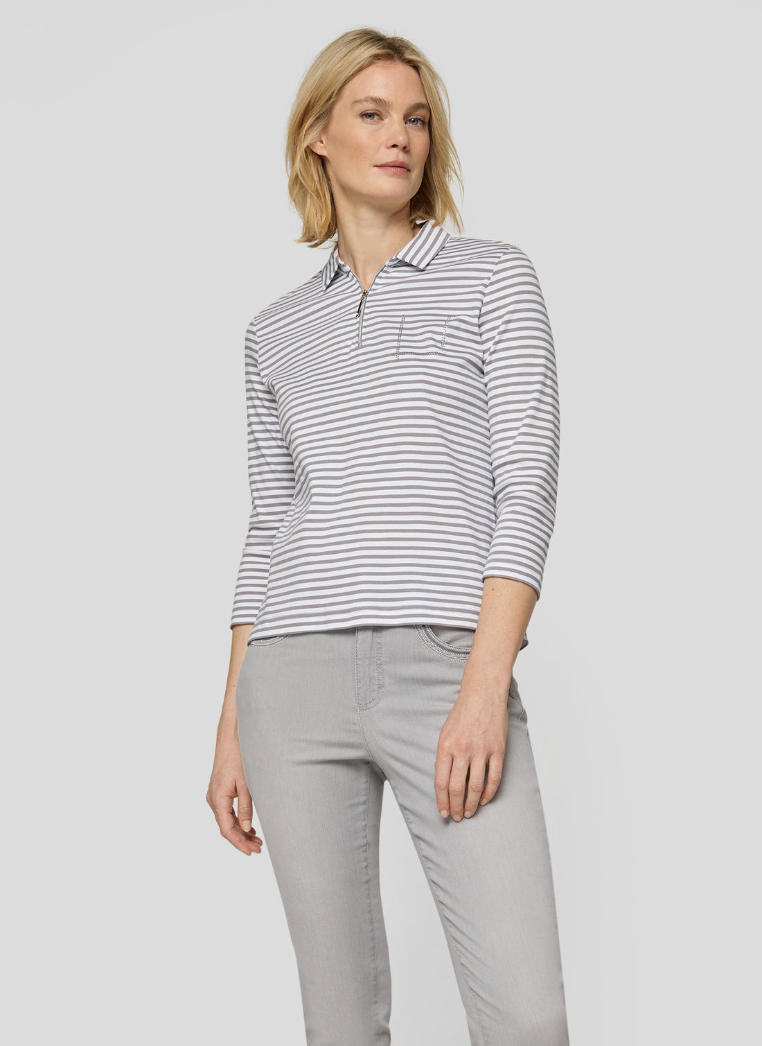 Rabe - Grey and White Polo