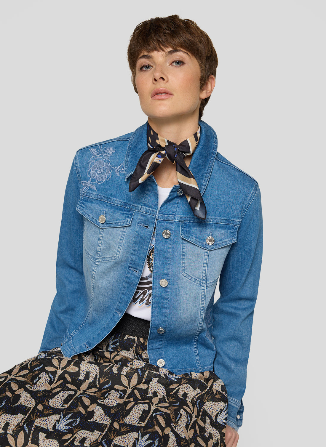 RABE - Jungle Print Square Scarf