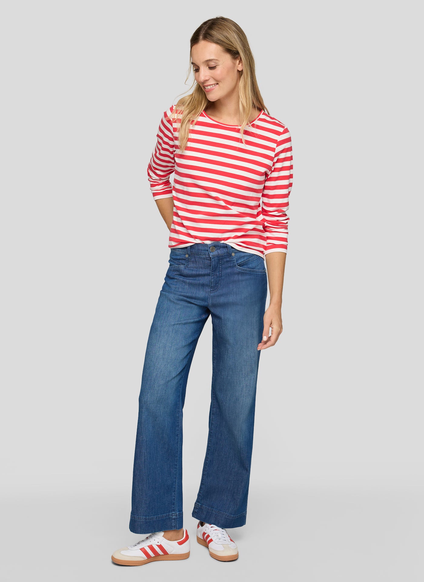 Rabe- Red and white stripe T-shirt