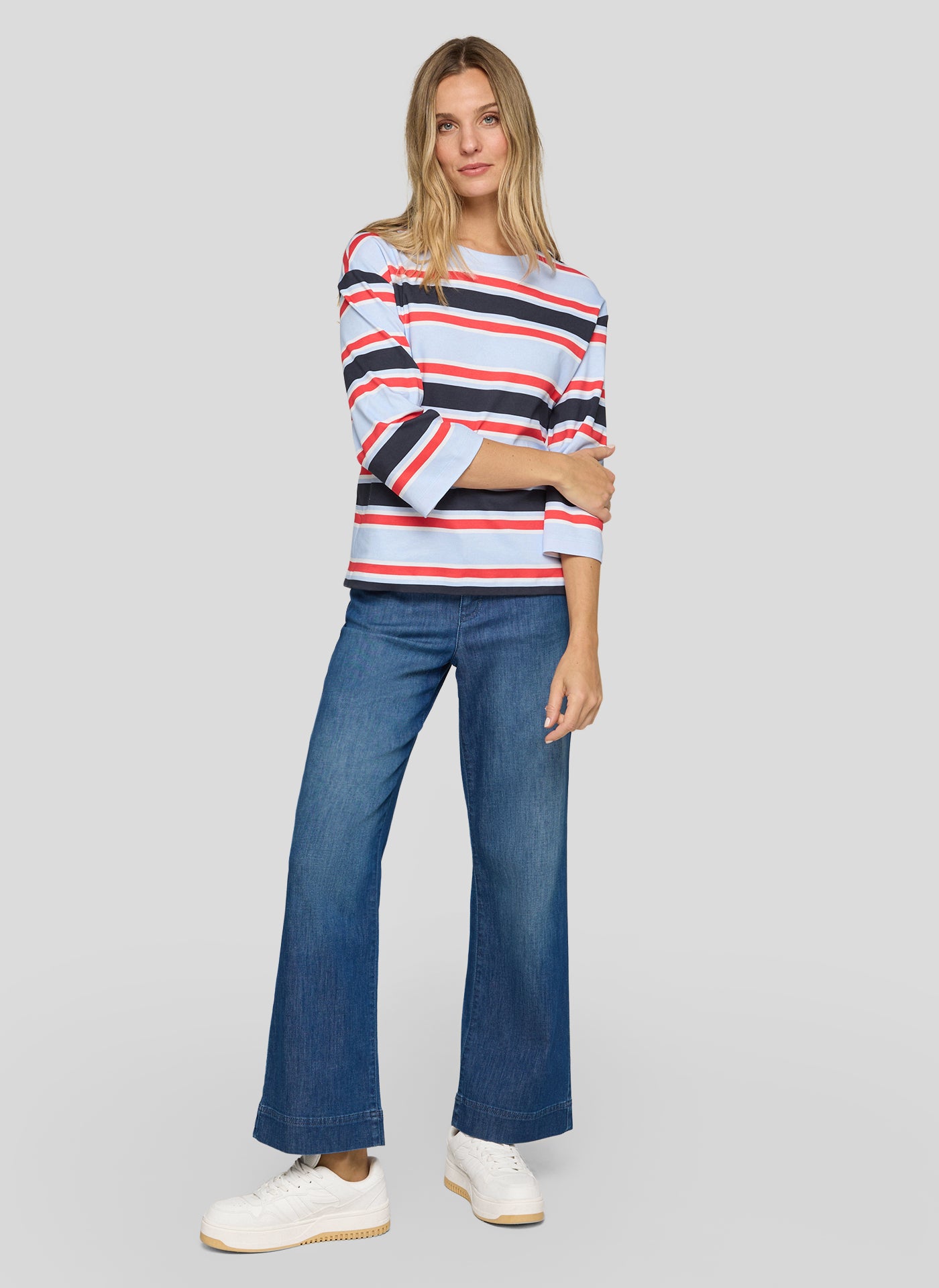 RABE - Striped Nautical 3/4 Sleeve Tee