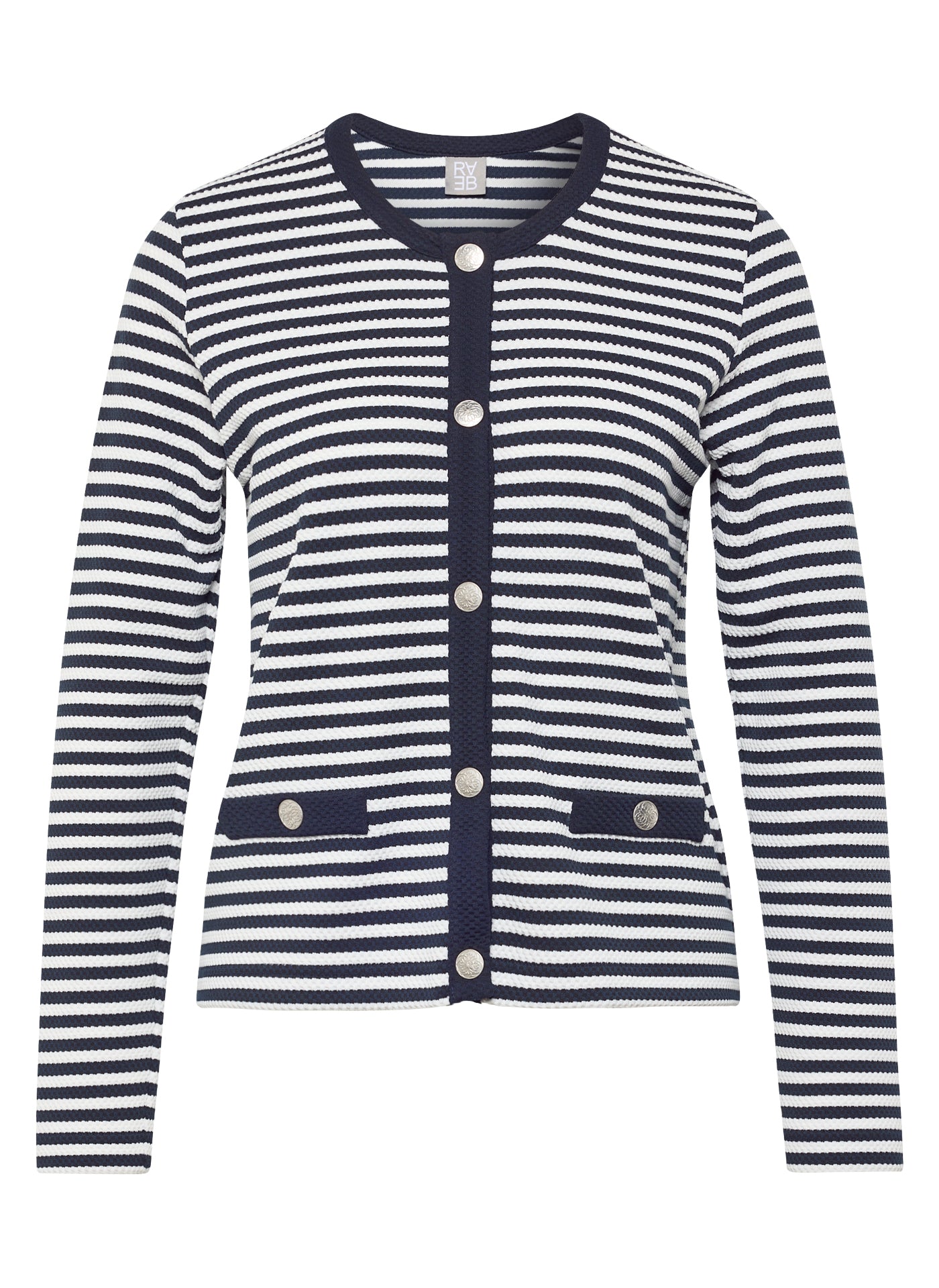 Rabe-Navy and White Stripe Jacket