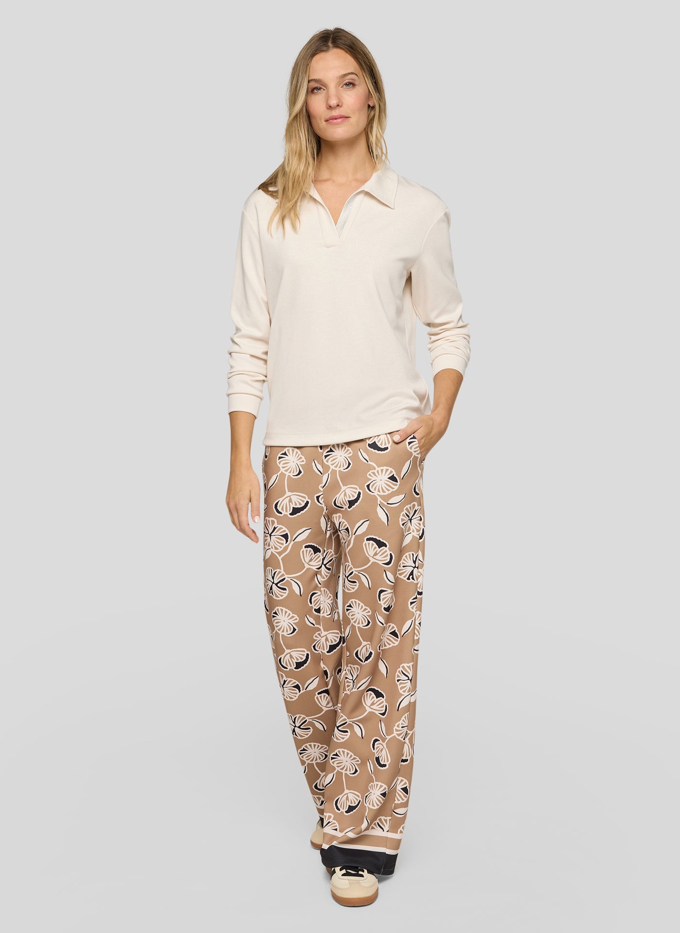 Rabe- Cream Polo With Crystal Detail