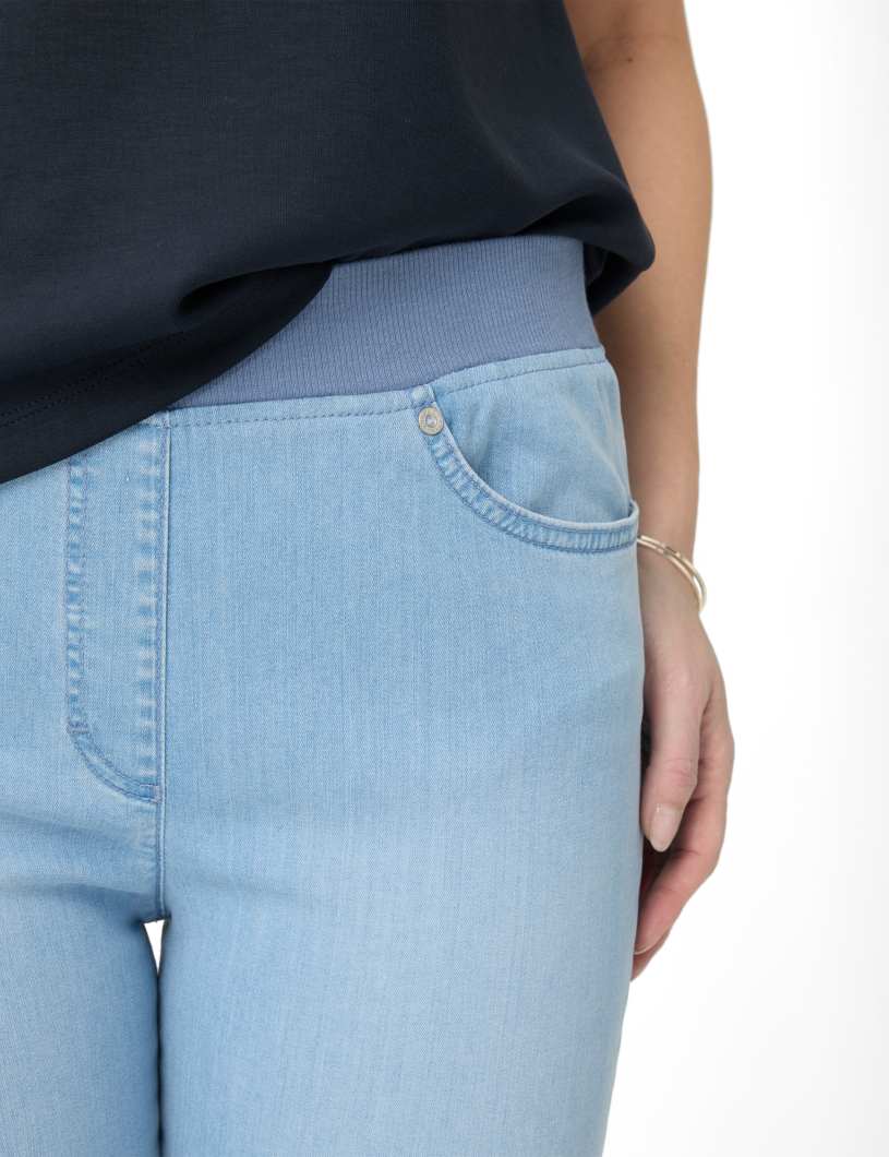 Brax Raphaela Pamina Deco 7/8 Length - Light Denim
