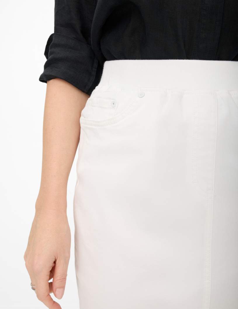 Brax Raphaela- Pamina Skirt - White Denim