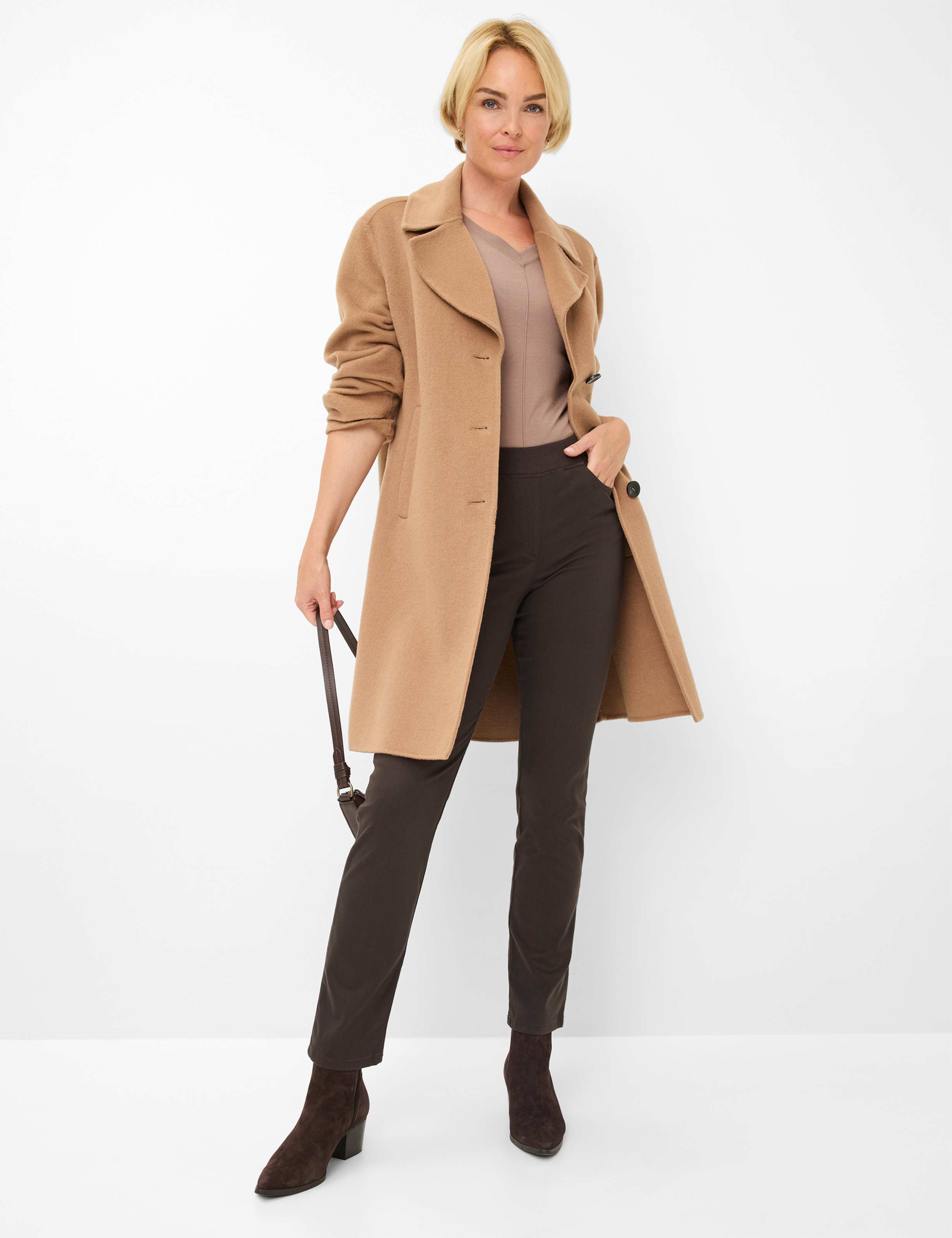 Brax - Pamina Pull on Pant Lyocell blend - Chocolate
