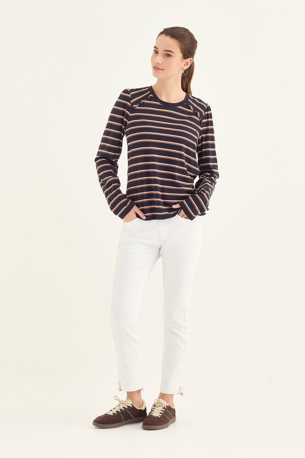 Verge - Scatter Top - Ink Stripe