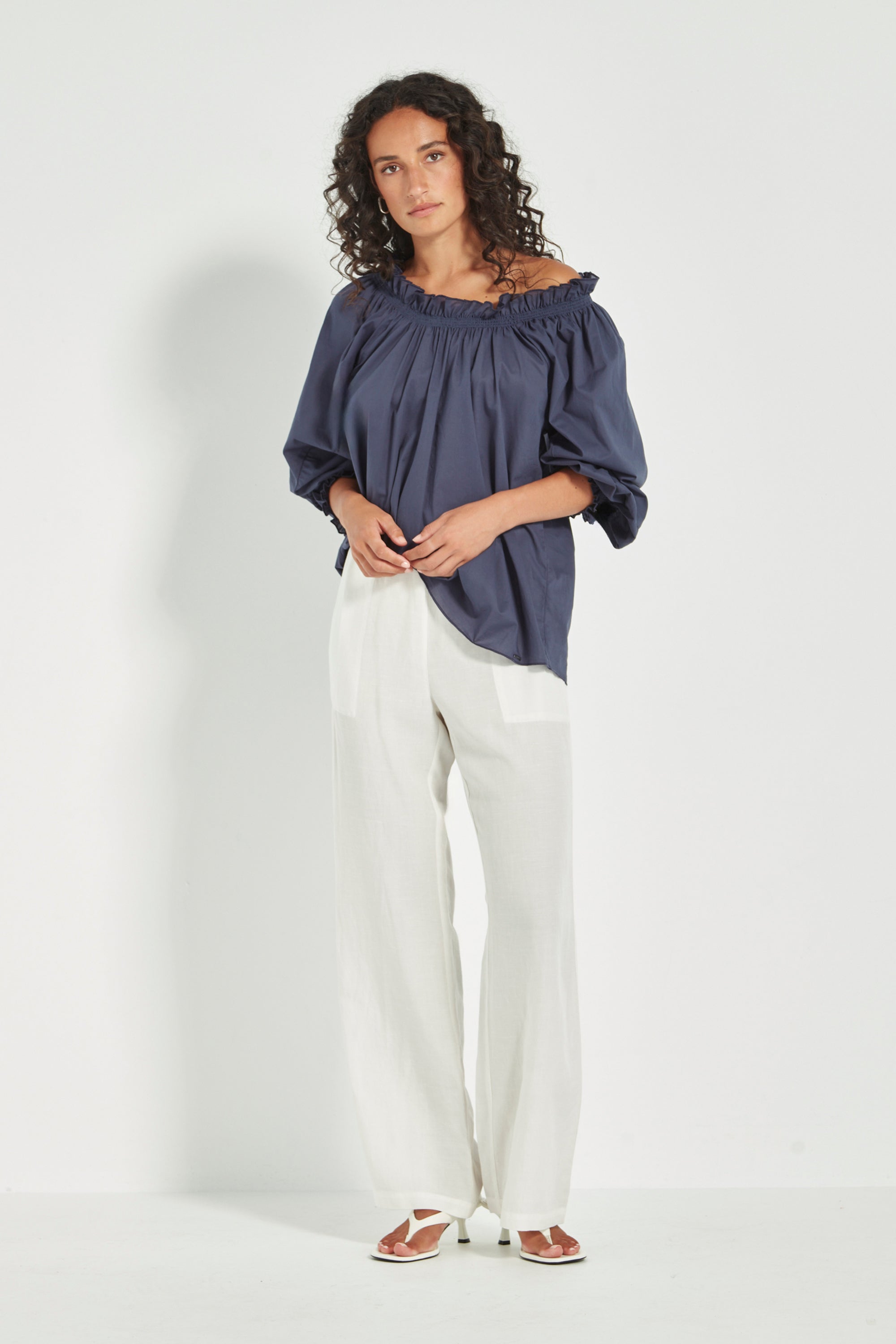 Verge - Tamara Top Denim Colour