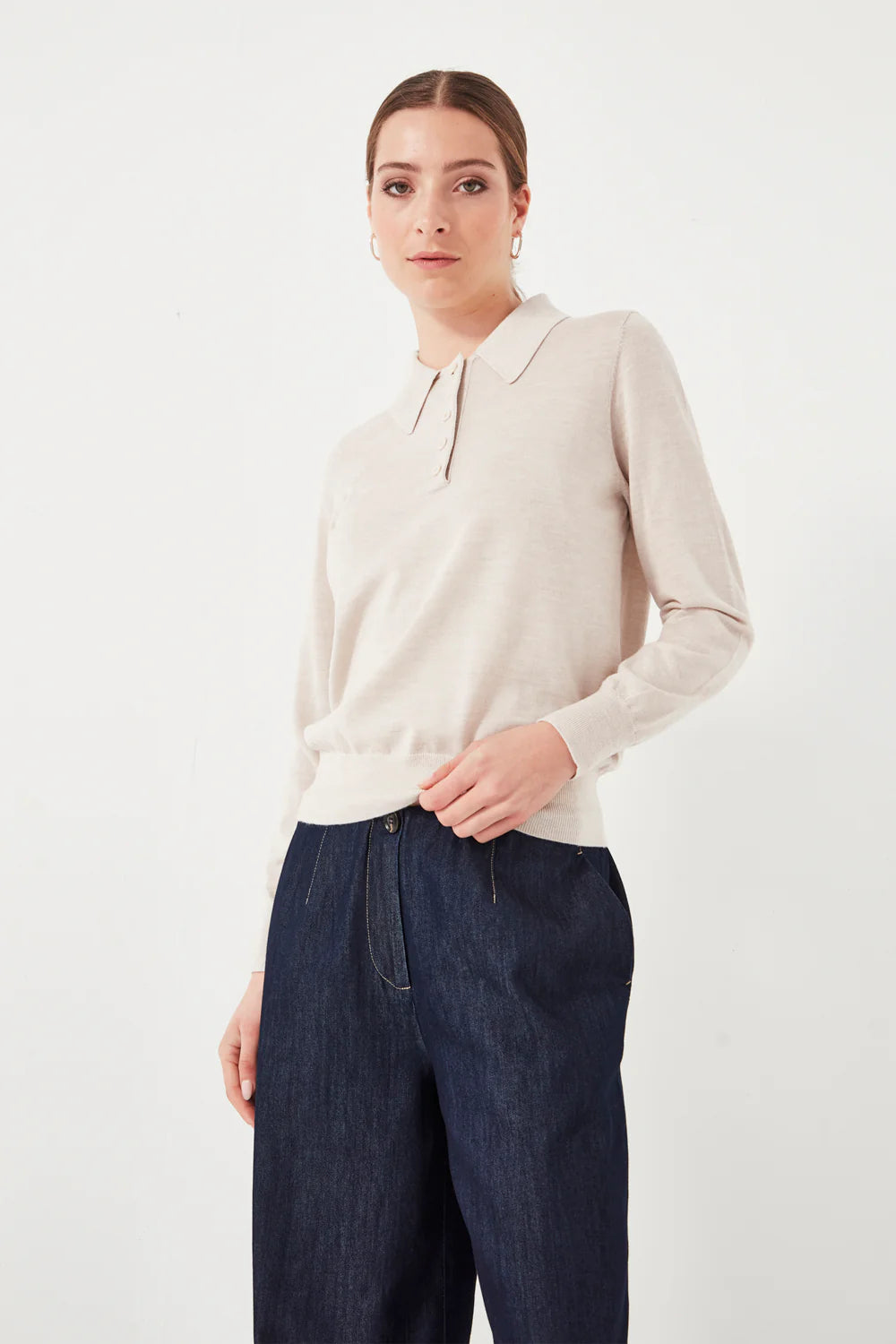 Verge - Valley Sweater - Chalk Marle
