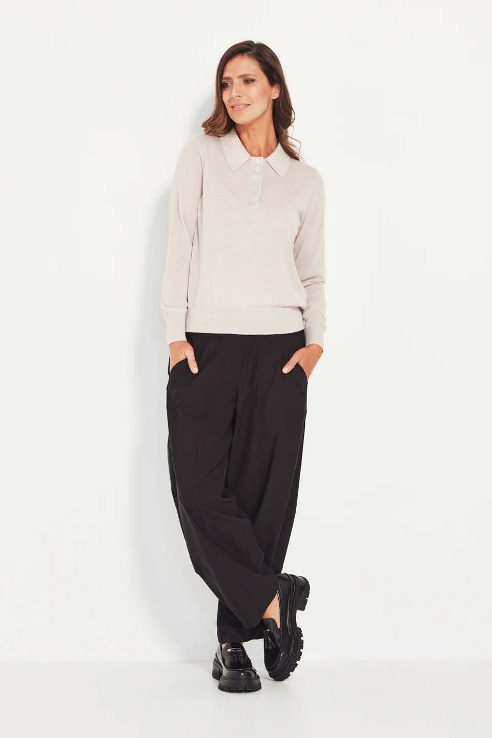 Verge - Valley Sweater - Chalk Marle