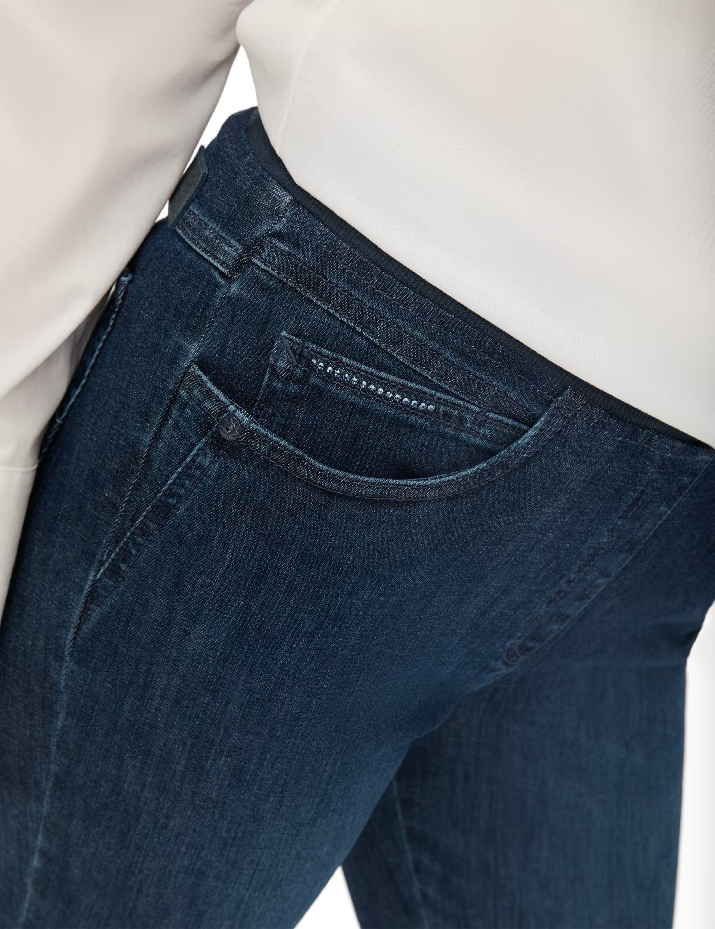Brax - Pamina Pull on Pant - Blue Denim