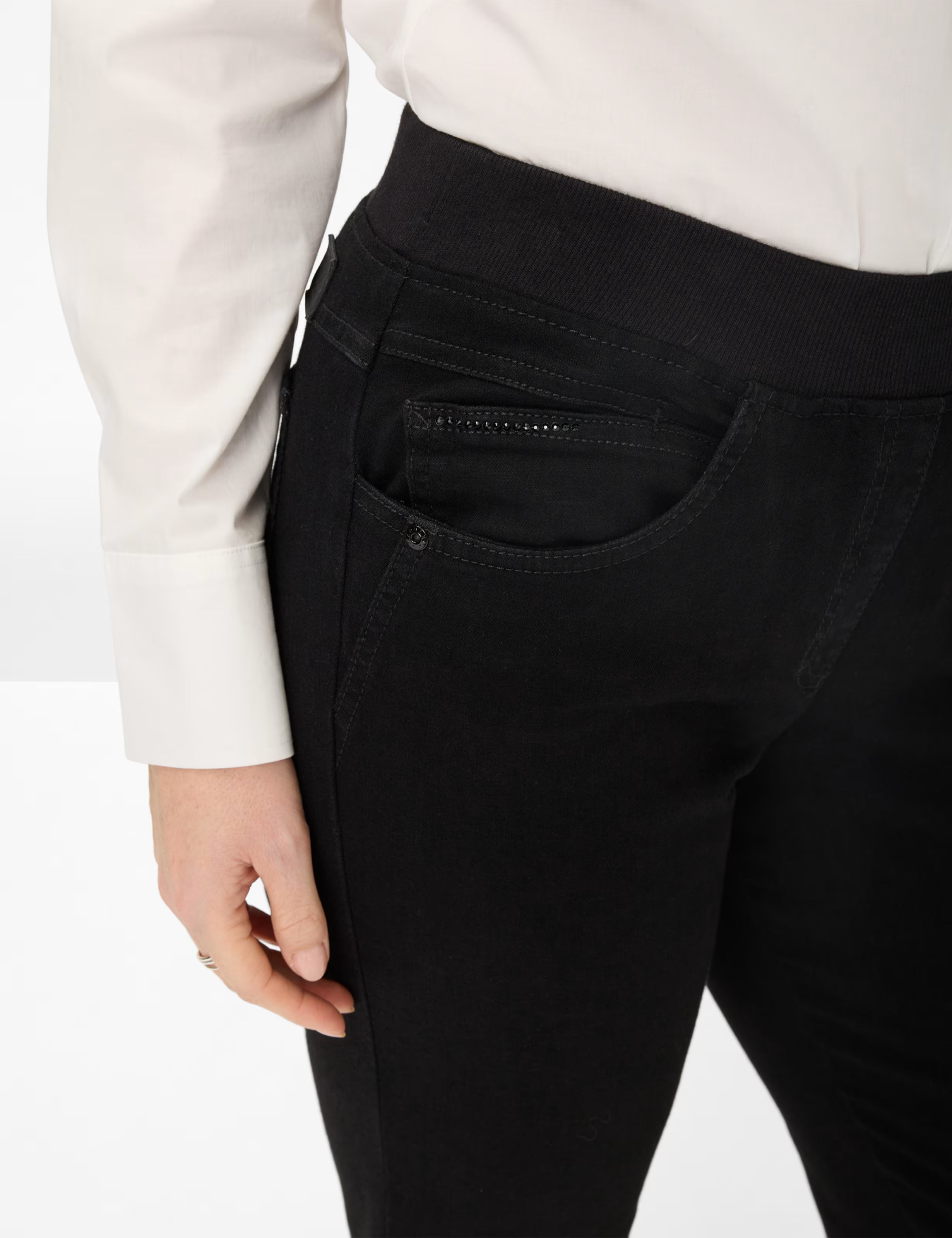 Brax - Pamina Pull On Pant - Black Denim