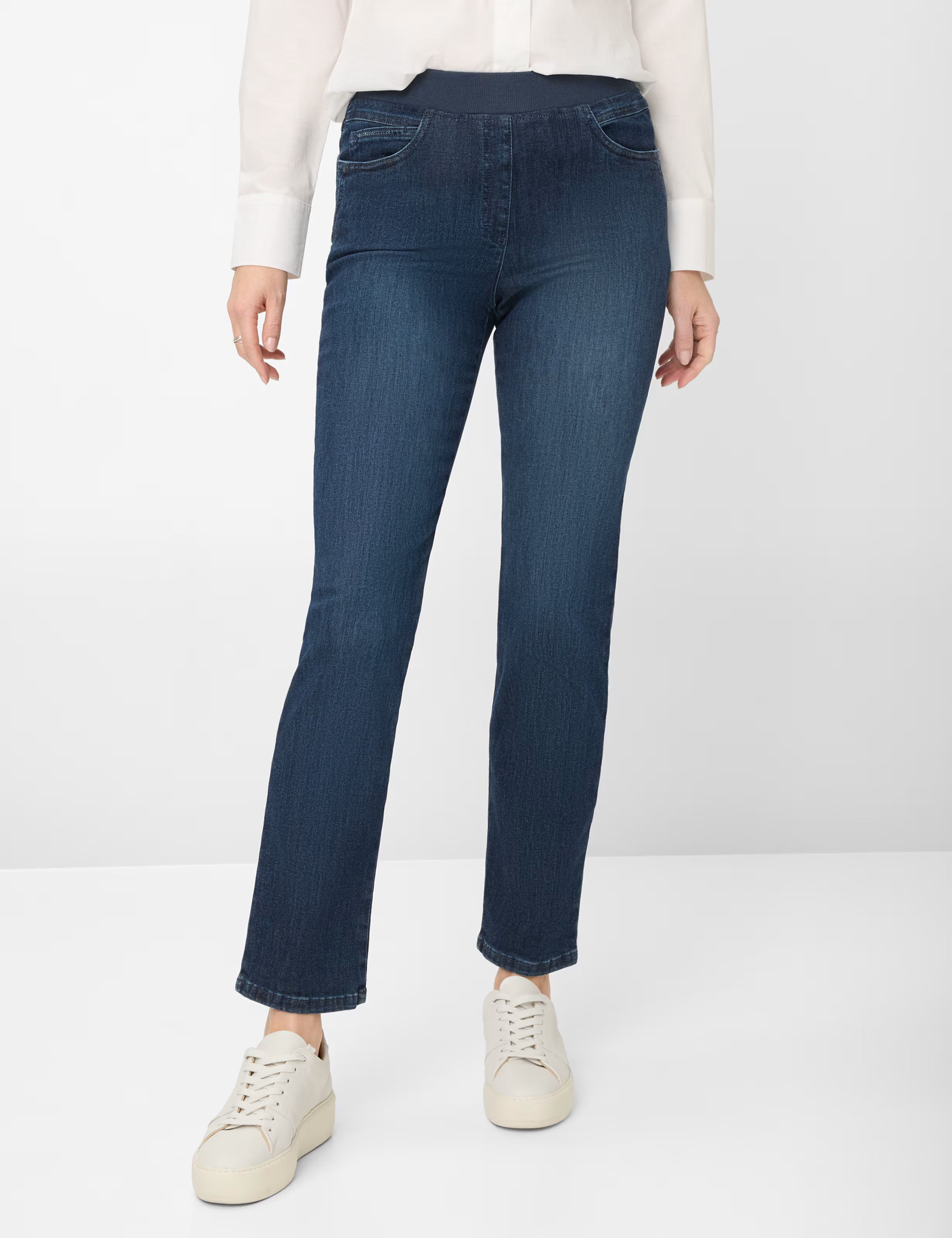 Brax - Pamina Pull on Pant - Blue Denim