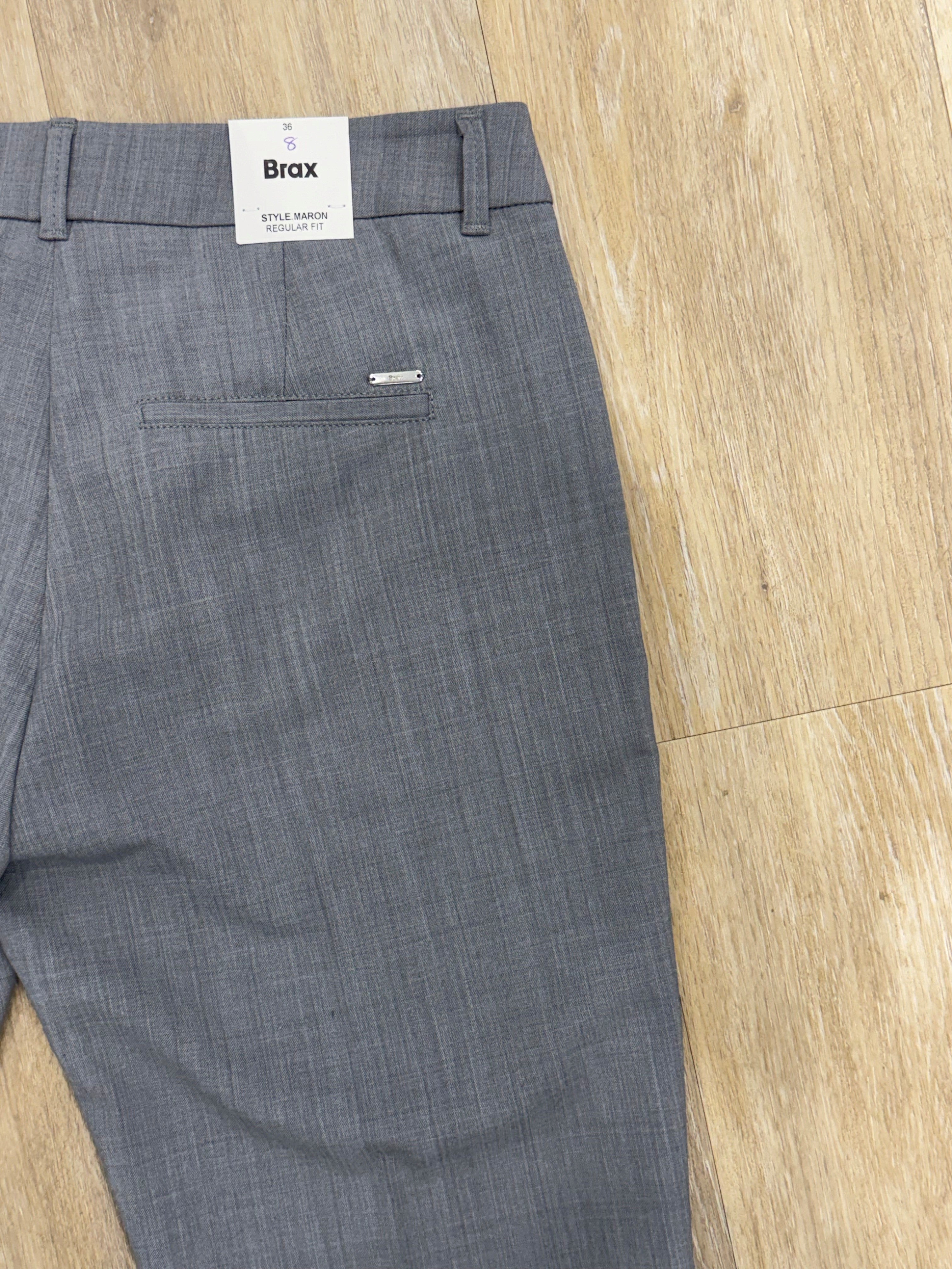 Brax - Maron Wool Blend Pant - Grey