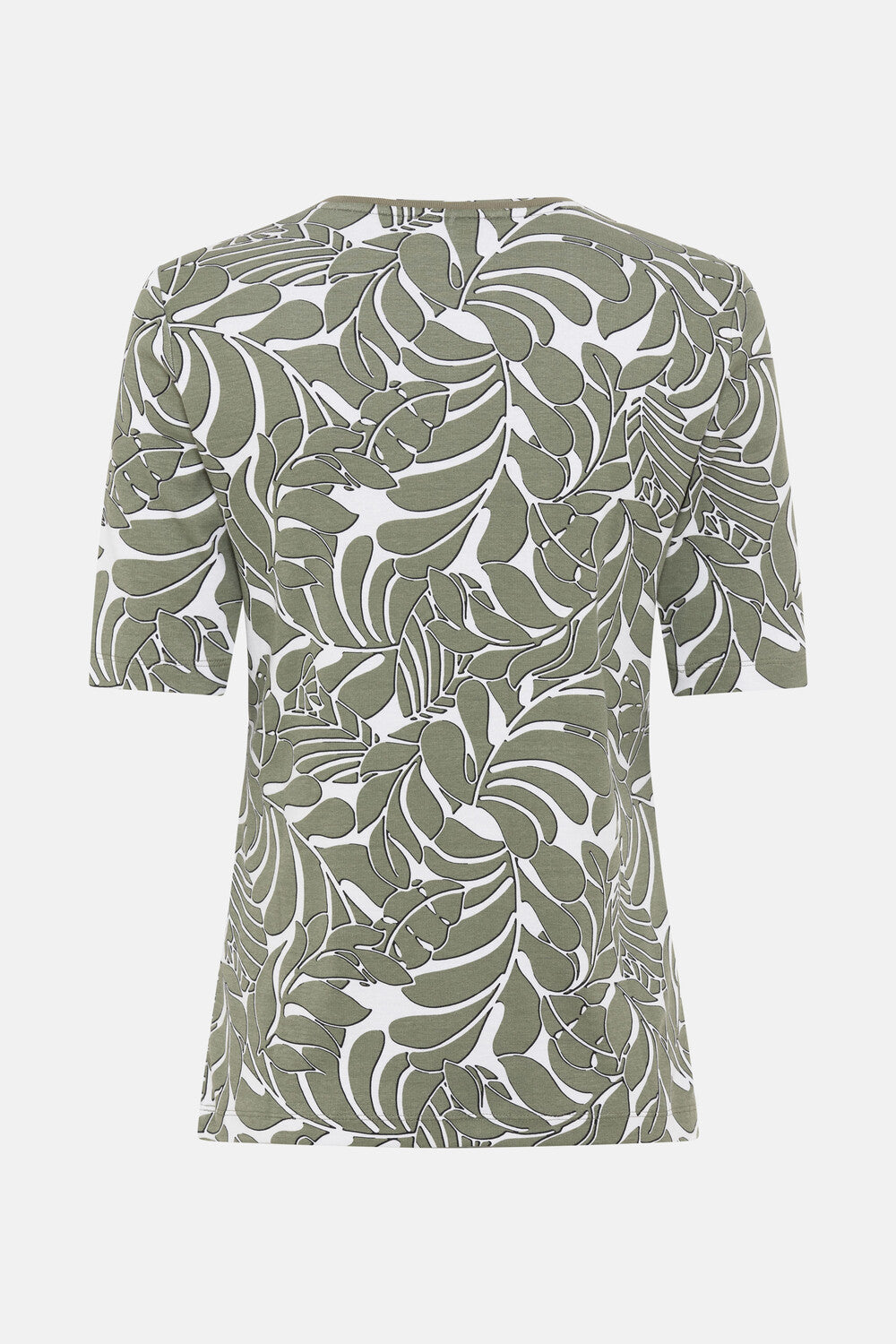 Olsen- Olive and White T-shirt
